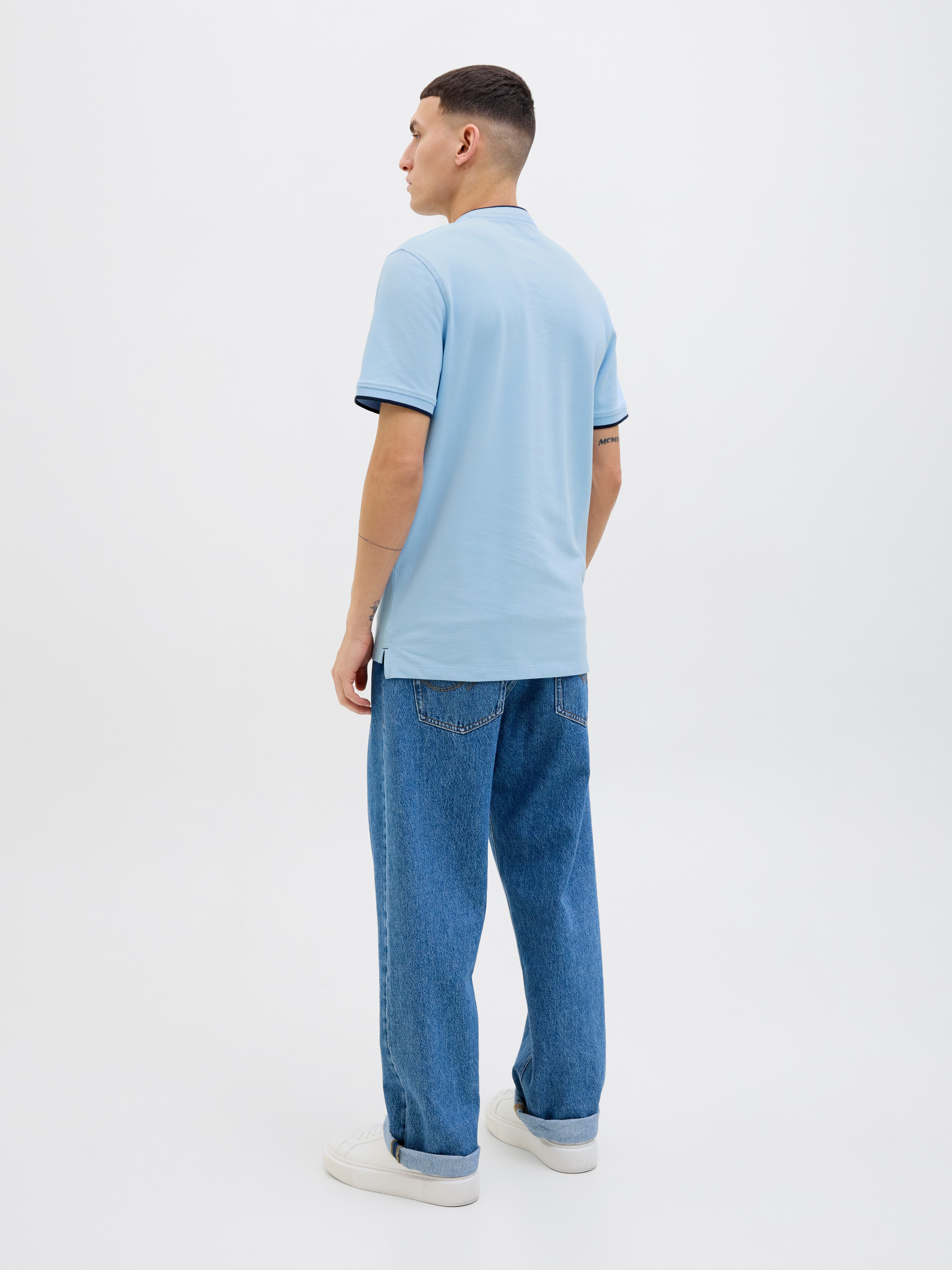 Jack & Jones Poloshirt JJEPAULOS MAO POLO met geborduurd logo