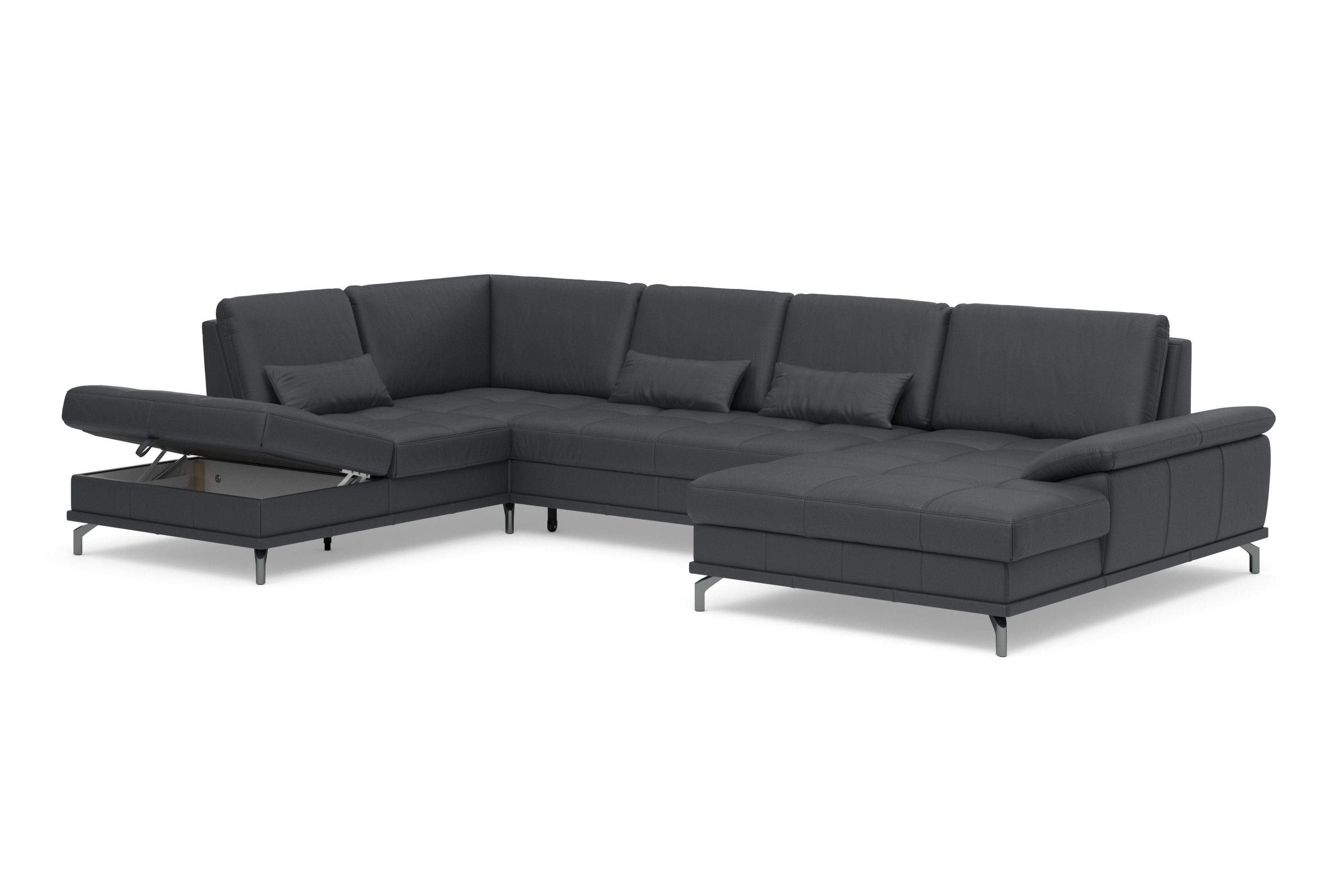 Places of Style Zithoek Costello U-vorm, met zitdiepteverstelling, armleuningverstelling en