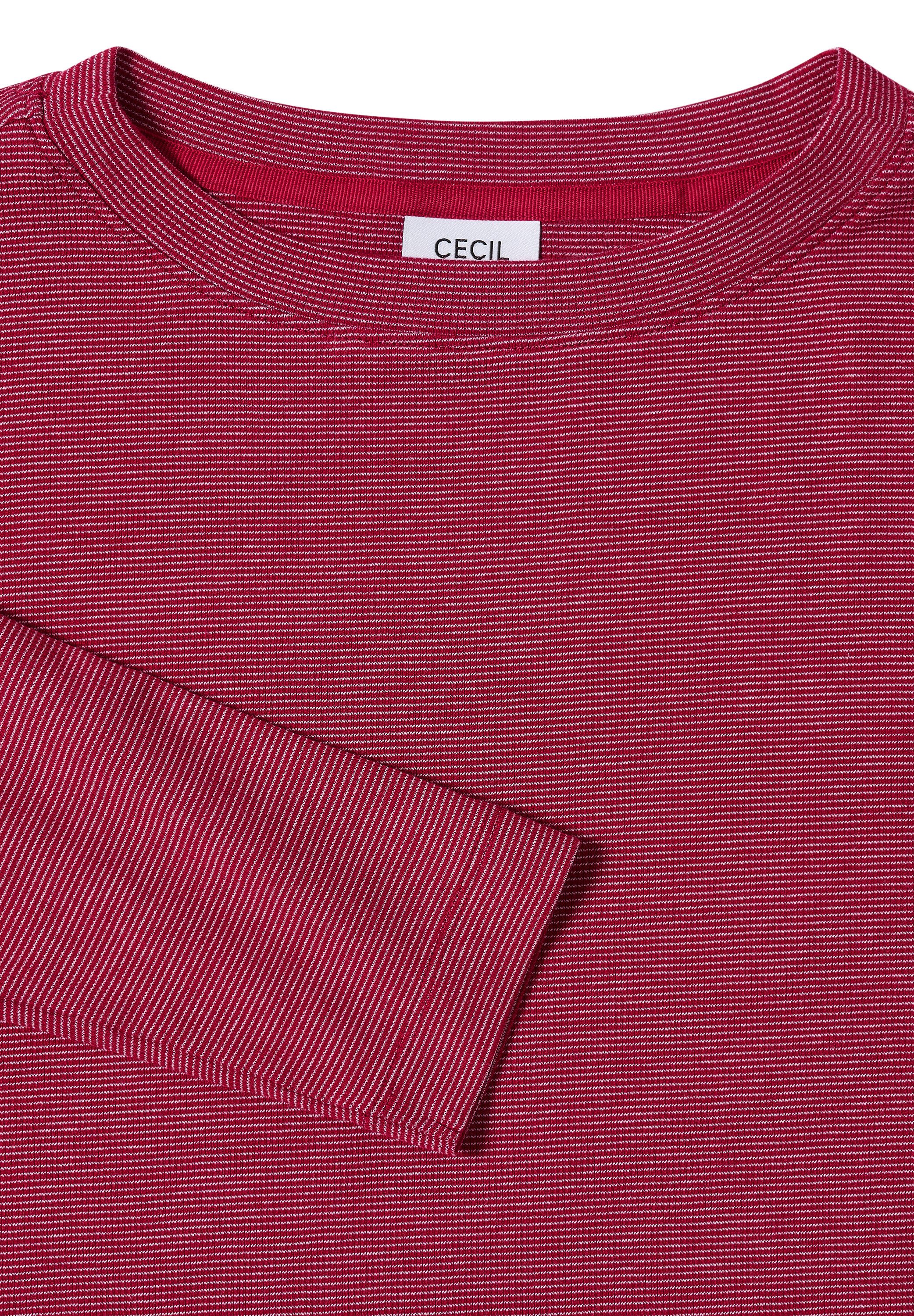 Cecil Shirt met lange mouwen met fijne strepen