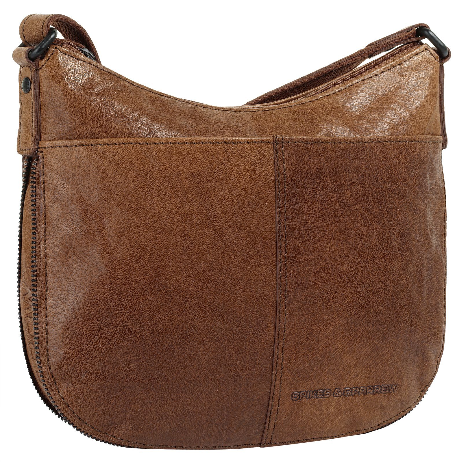 Spikes & Sparrow Schoudertas echt leder