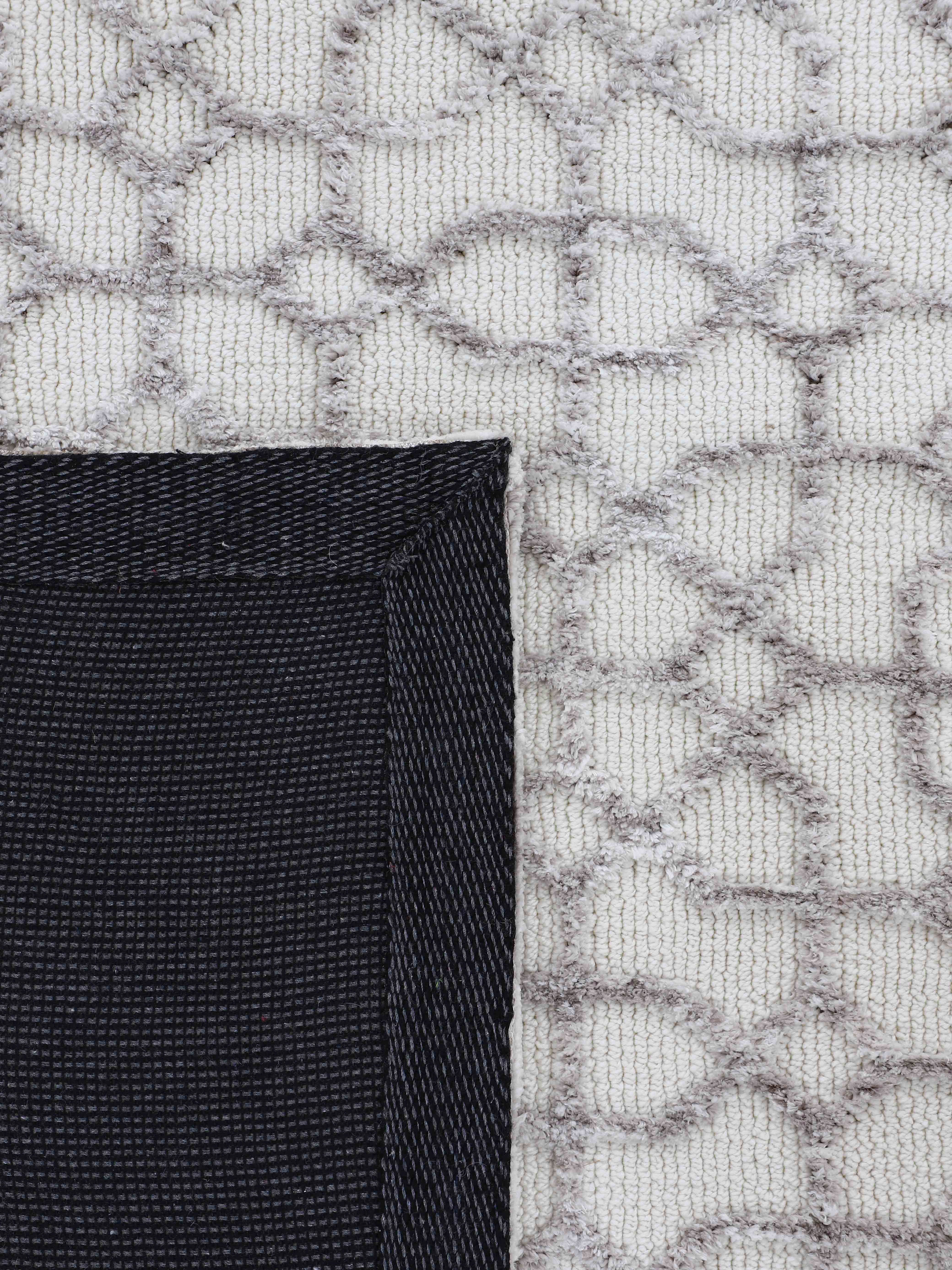 carpetfine Vloerkleed Holly 3 geometrisch ontwerp, hoog-laag structuur, woonkamer