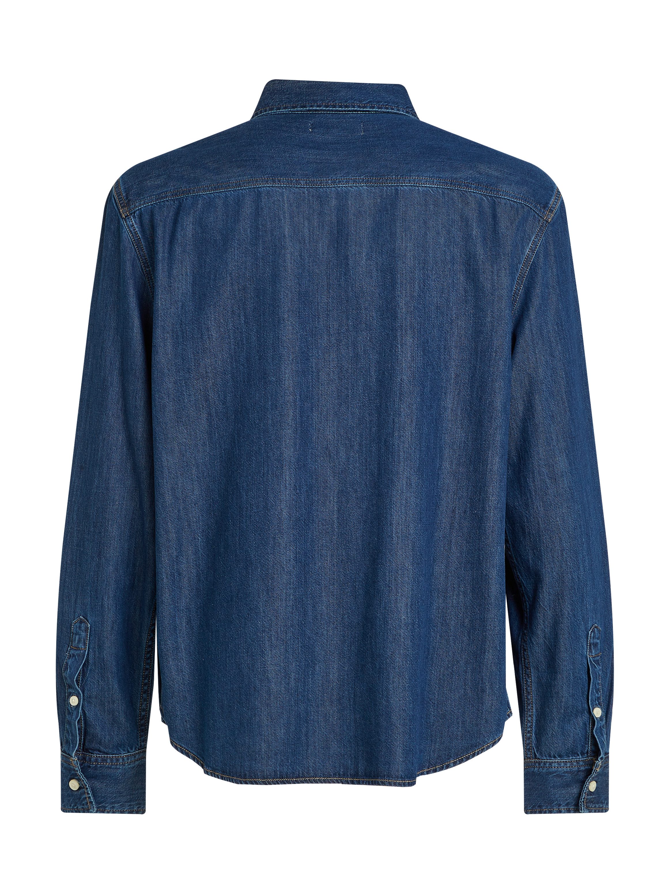 Calvin Klein Jeans overhemd REGULAR DENIM SHIRT Logoborduring borstzak
