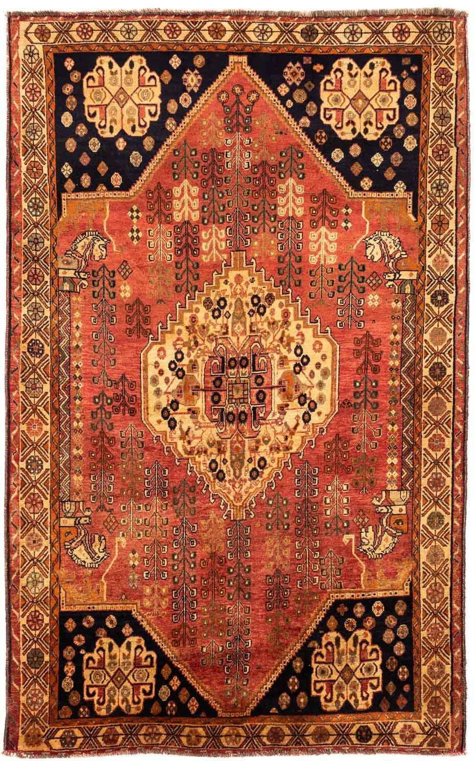 morgenland Wollen kleed Shiraz sterk gedessineerd 240 x 152 cm Uniek exemplaar met certificaat