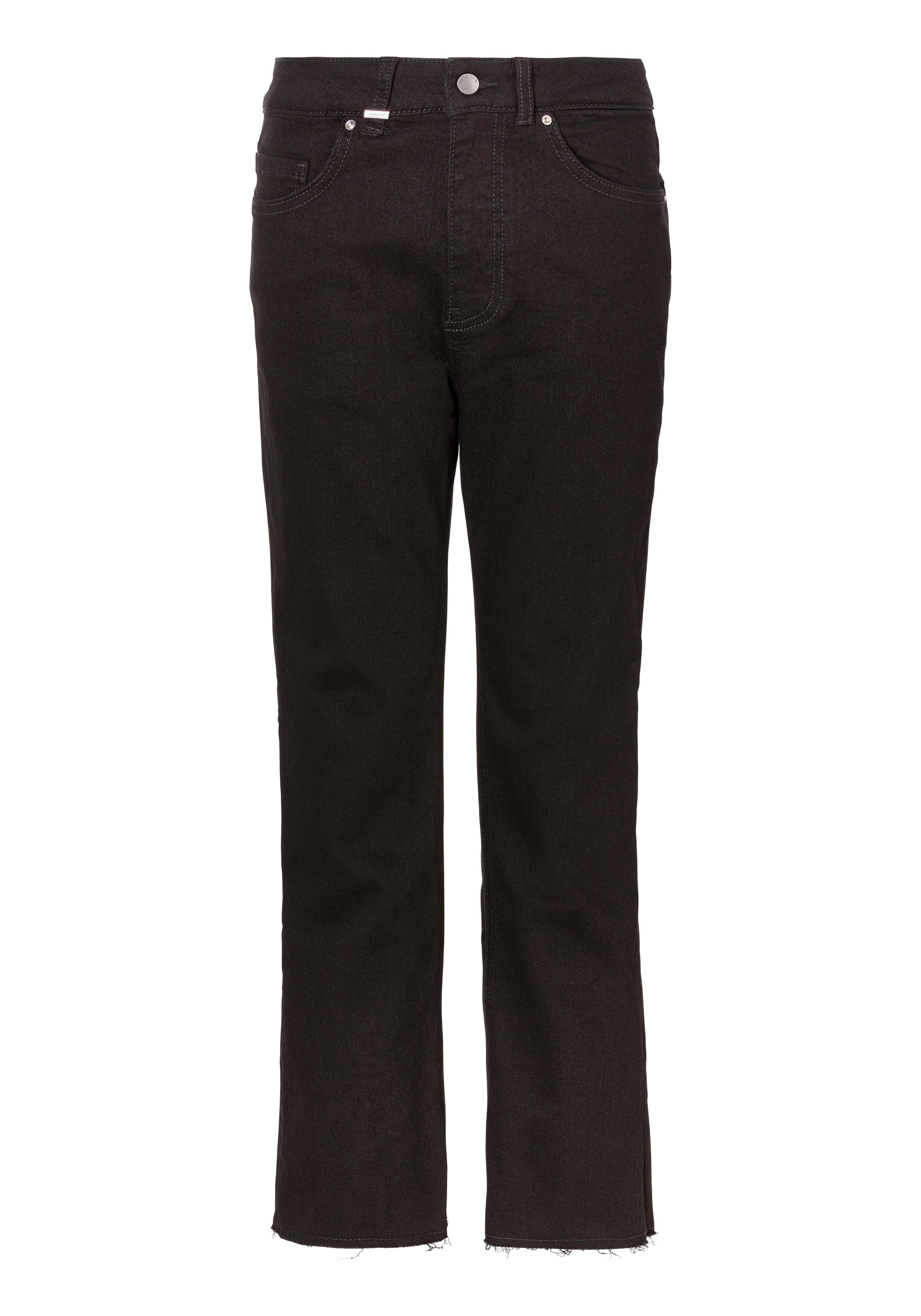 United Colors of Benetton Wijde jeans met rechte pijpen dames wide leg jeans maat 30 zwart