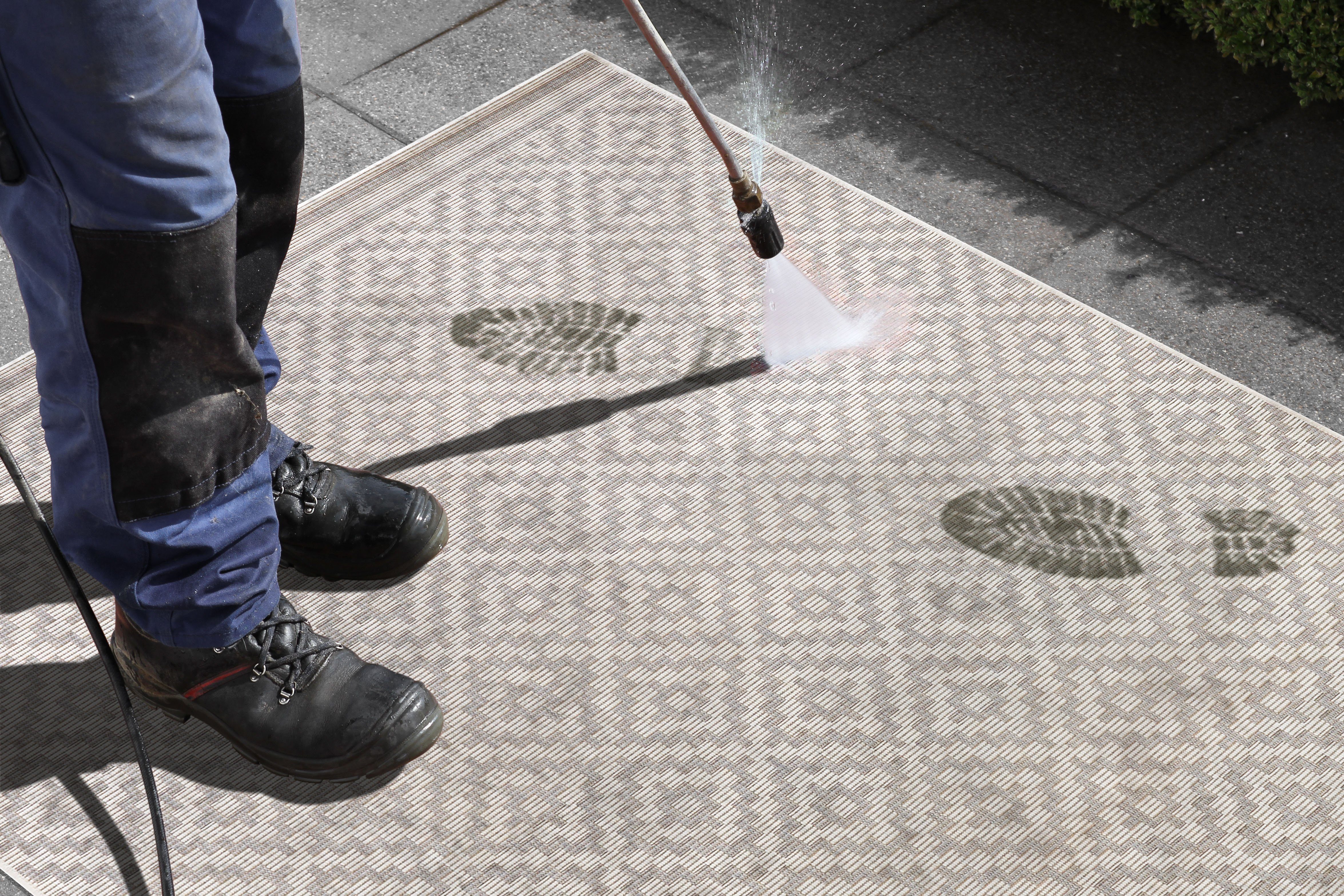 NORTHRUGS Vloerkleed Ruit Binnen- en buitengebruik, weerbestendig, balkon, loper, woonkamer, terras, ruit