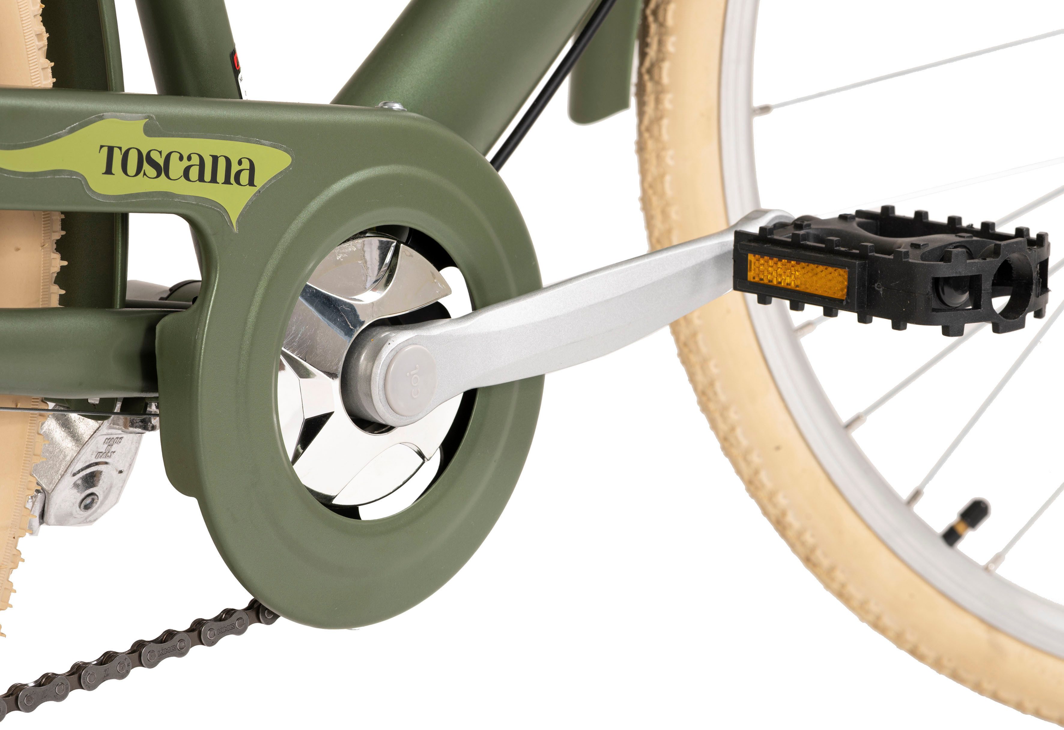 Dacapo Citybike Damesfiets 28'' Toscana groen Oregano 6 versnellingen RH 48 cm