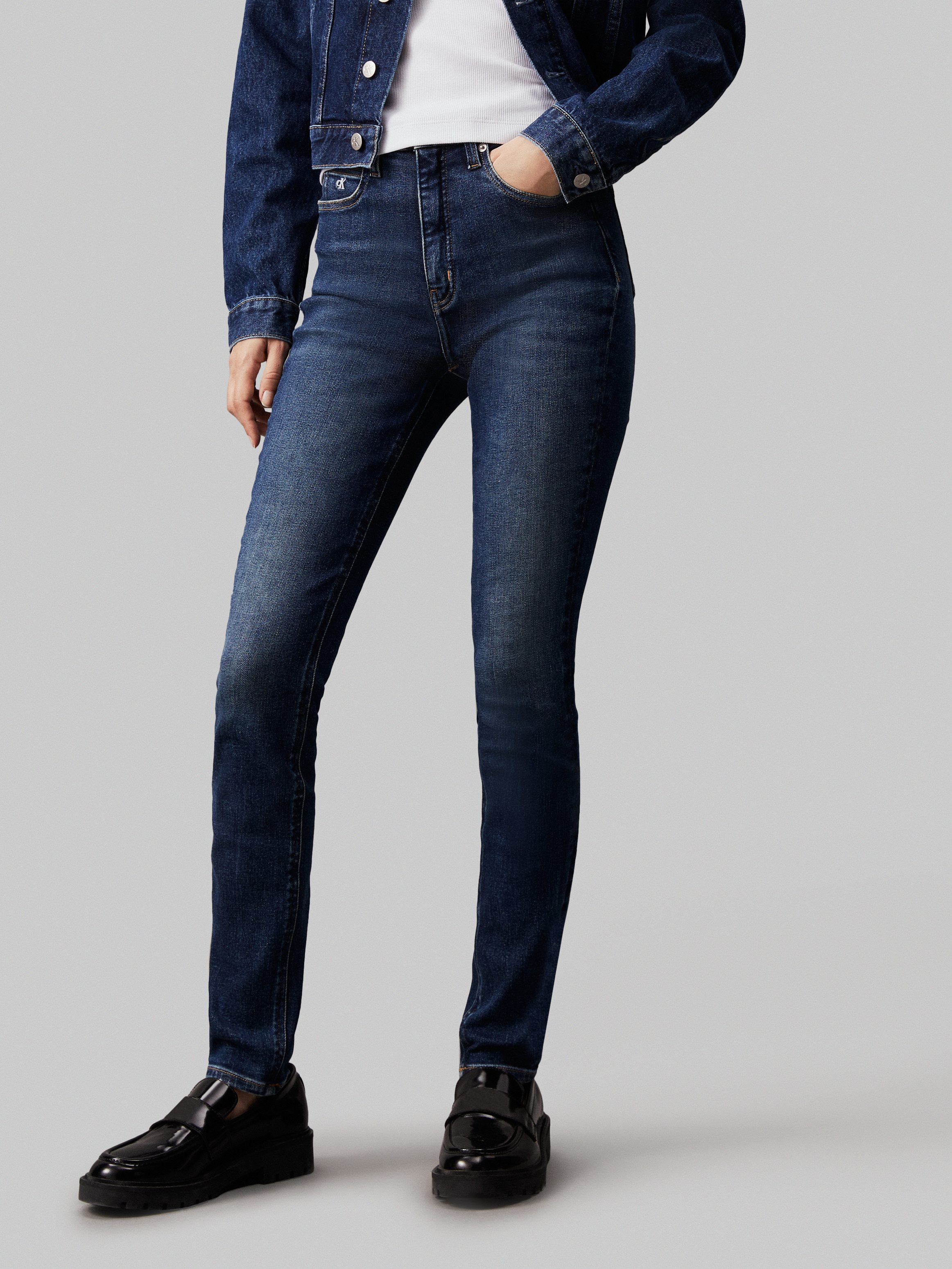 Calvin Klein Skinny fit jeans High rise skinny in 5-pocketsstijl