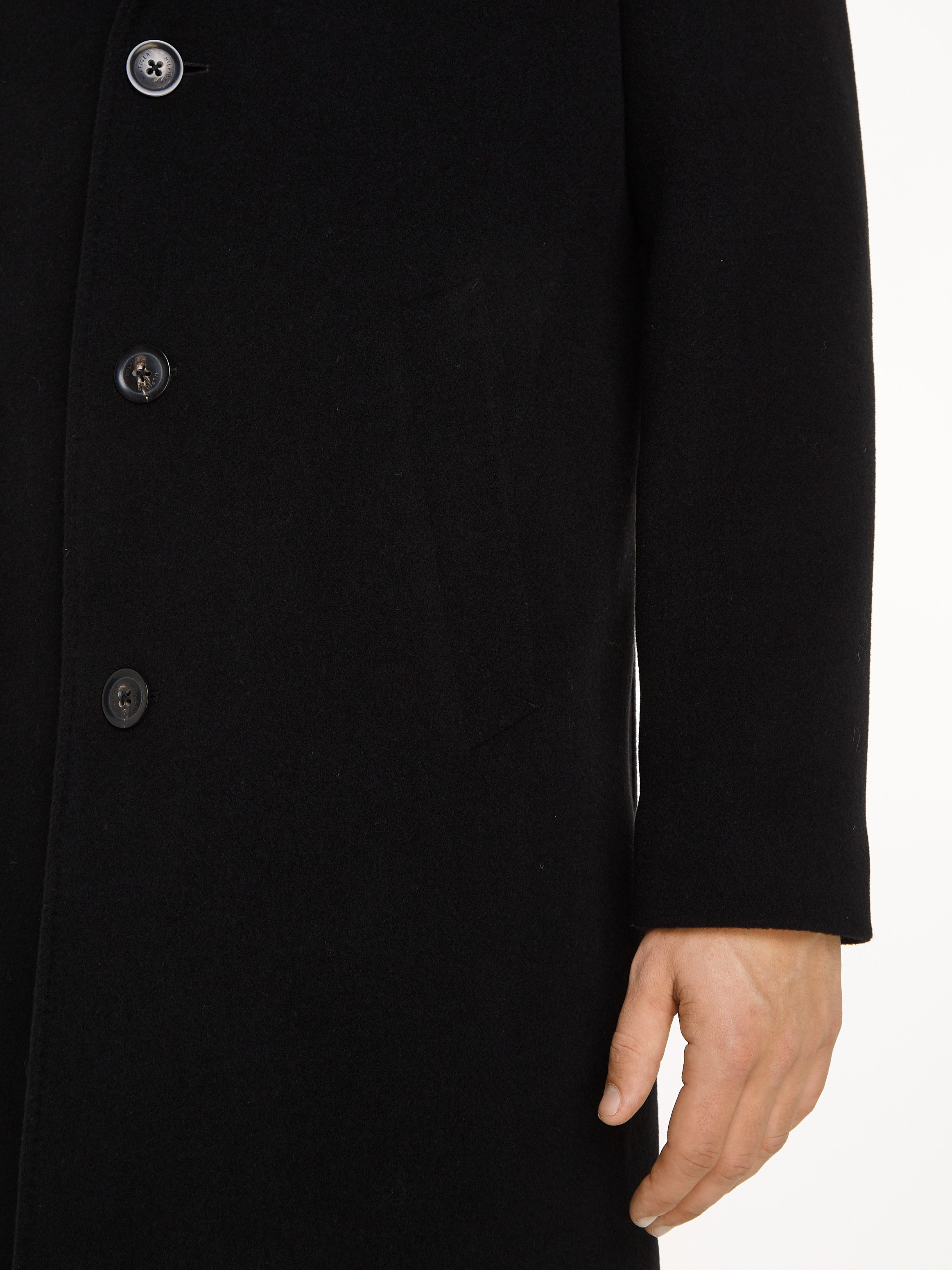 Tommy Hilfiger Lange jas DC WOOL MIX COAT