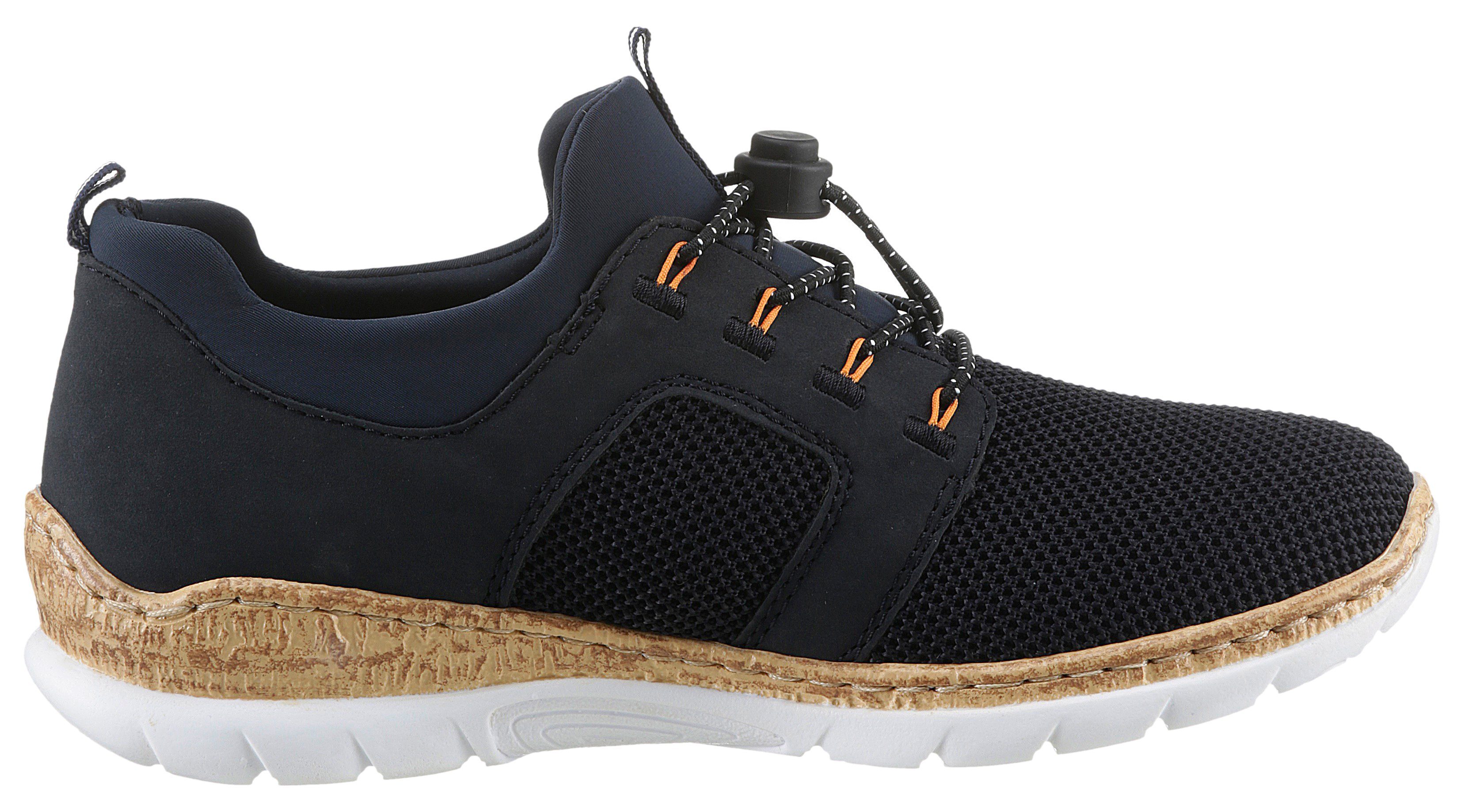 Rieker Slip-on sneakers , instapschoen, lage schoen, slipper, vrijetijdsschoen met elastische instap
