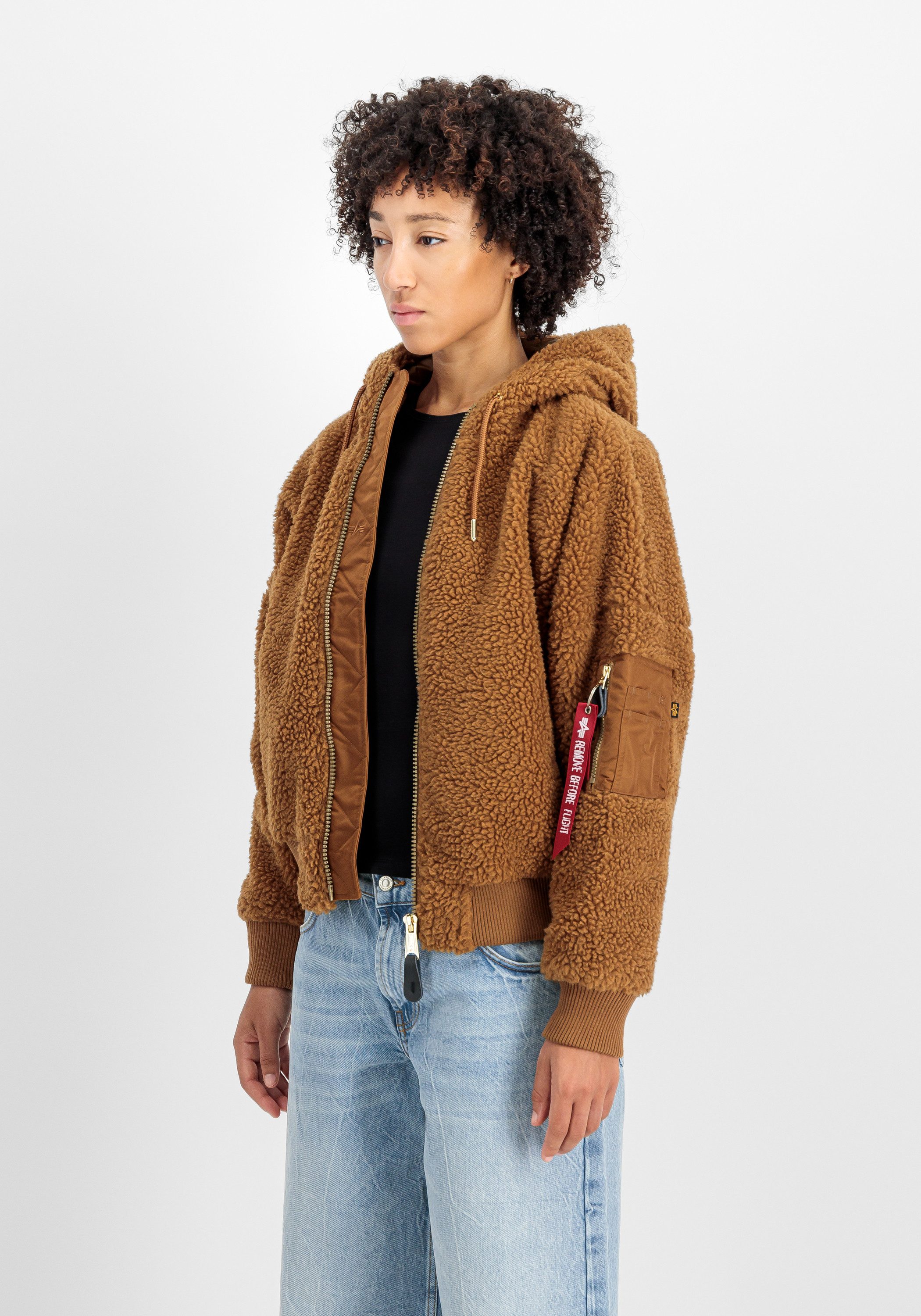 Alpha Industries Bomberjack Alpha Industries Women - Bomber Jackets MA-1 OS Hooded Teddy W