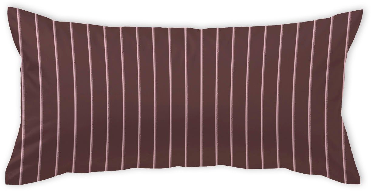 Curt Bauer Kussenovertrek Belluno smalle streep (1 stuk) kussenovertrekken maat 80 cm x 40 cm rood