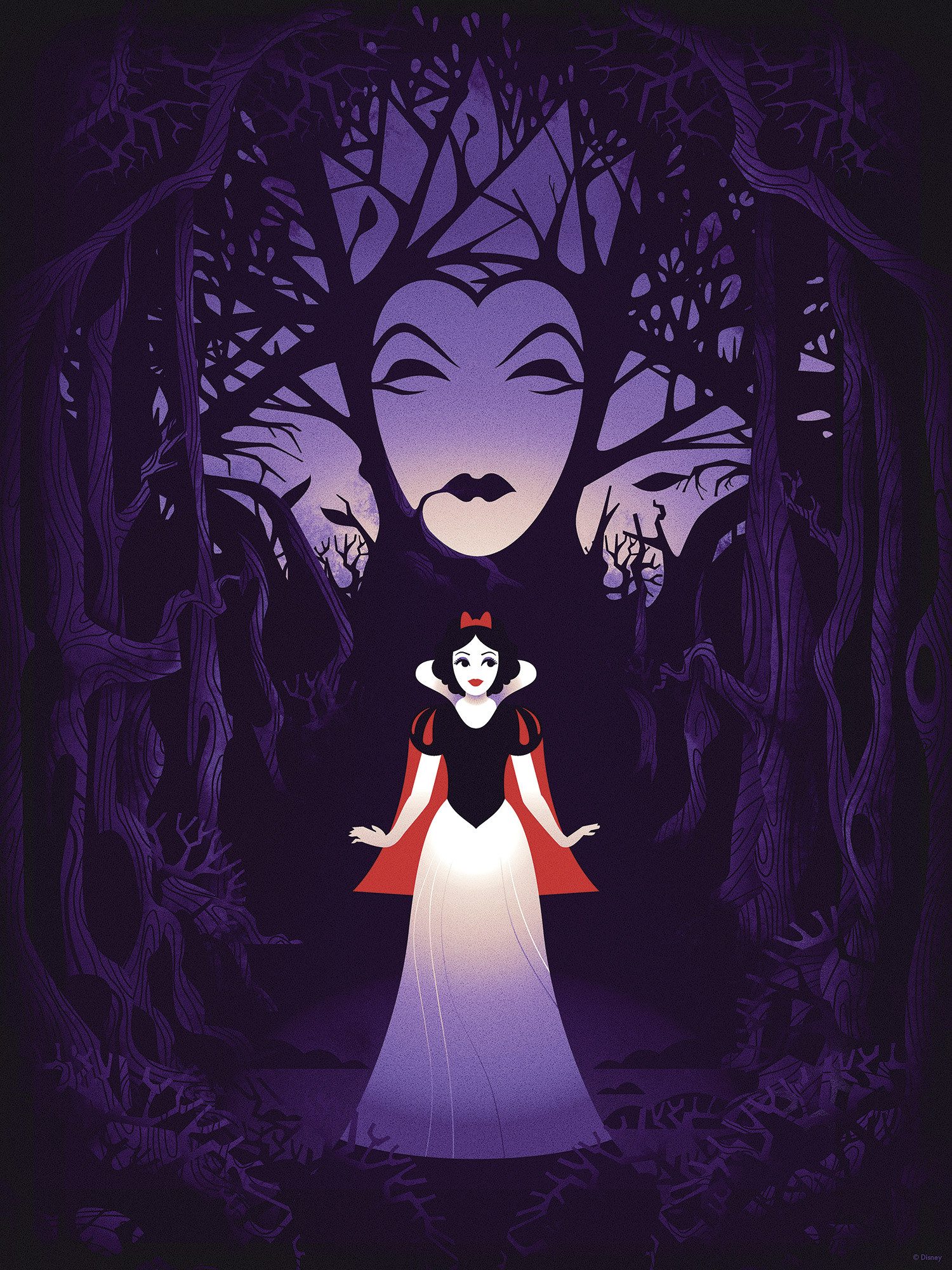 Komar Artprint Disney Snow White Evil Queen 300 x 280 cm (breedte x hoogte) - behang, vlies, woonkamer, slaapkamer (1 stuk)