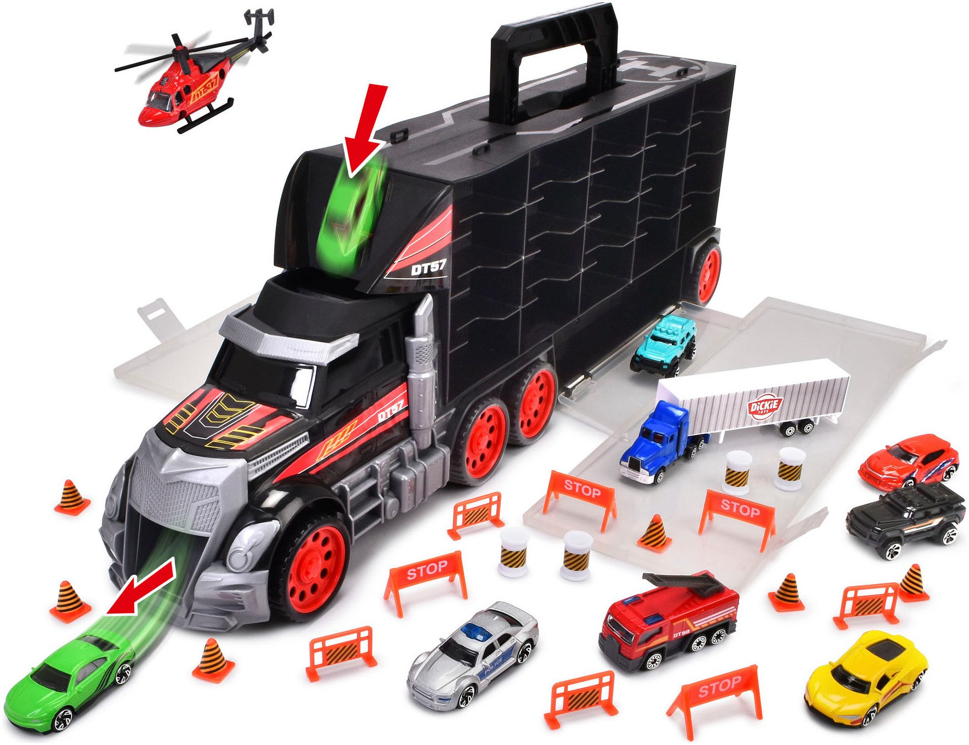 Dickie Toys Speelgoed vrachtwagen Truck Carry Case