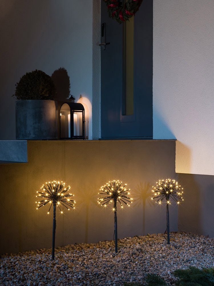 KONSTSMIDE Led-tuinlamp Led priklamp met 3 paardenbloemen (1 stuk)