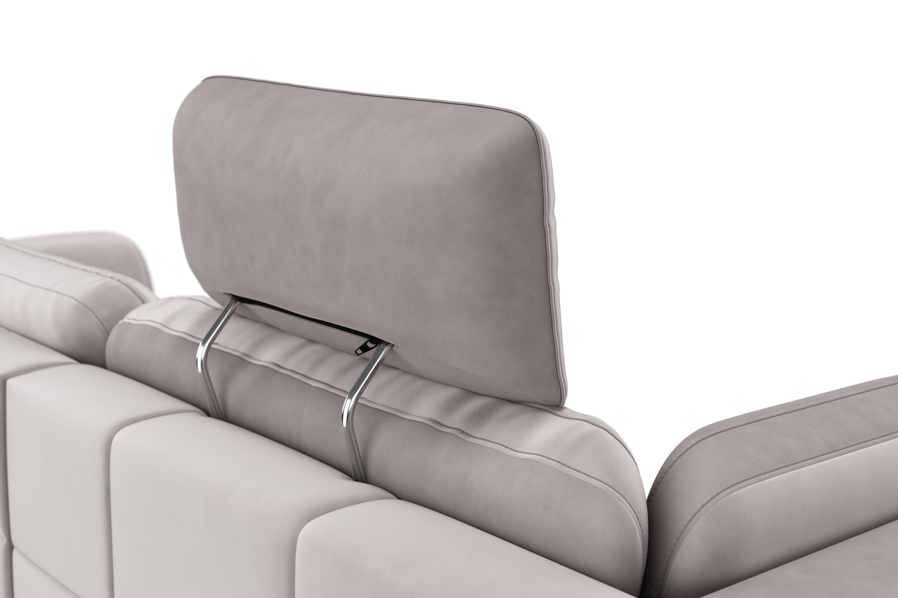 sit&more Hoekbank Bendigo L-vorm inclusief zitdiepteverstelling, bodemvrijheid 15 cm, in 2 pootkleuren