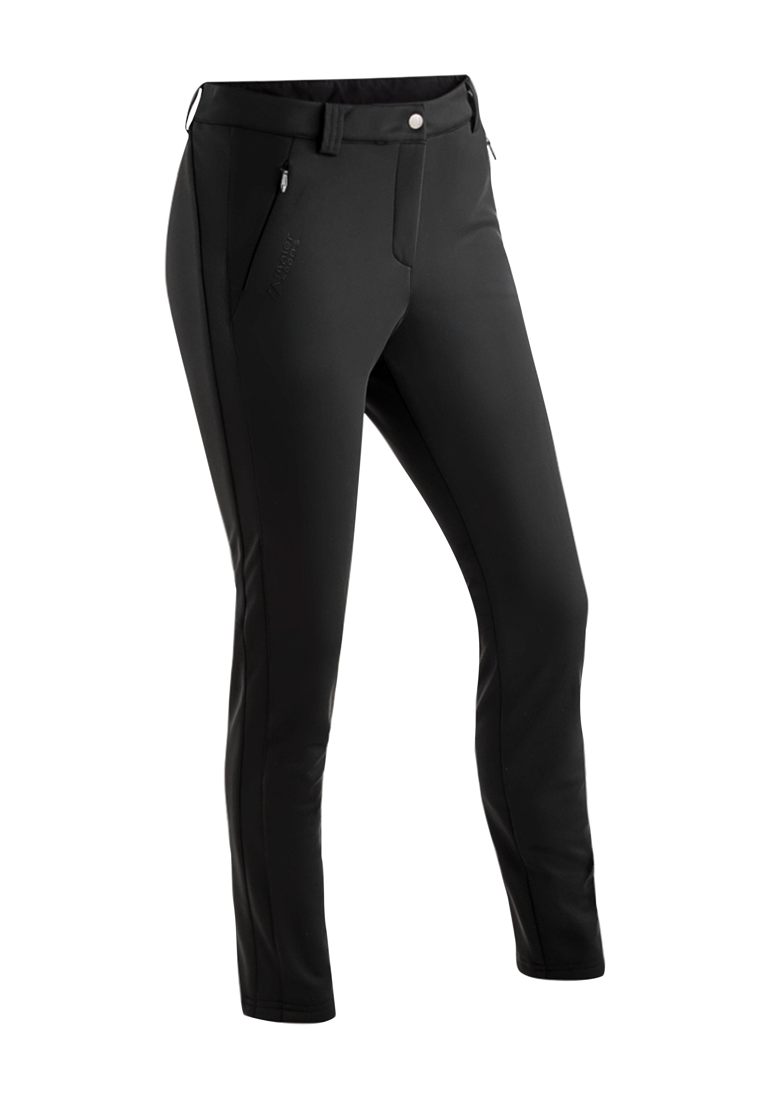 Maier Sports Softshell-broek Lapilli W Dames outdoorbroek, ademend en winddicht, slim fit