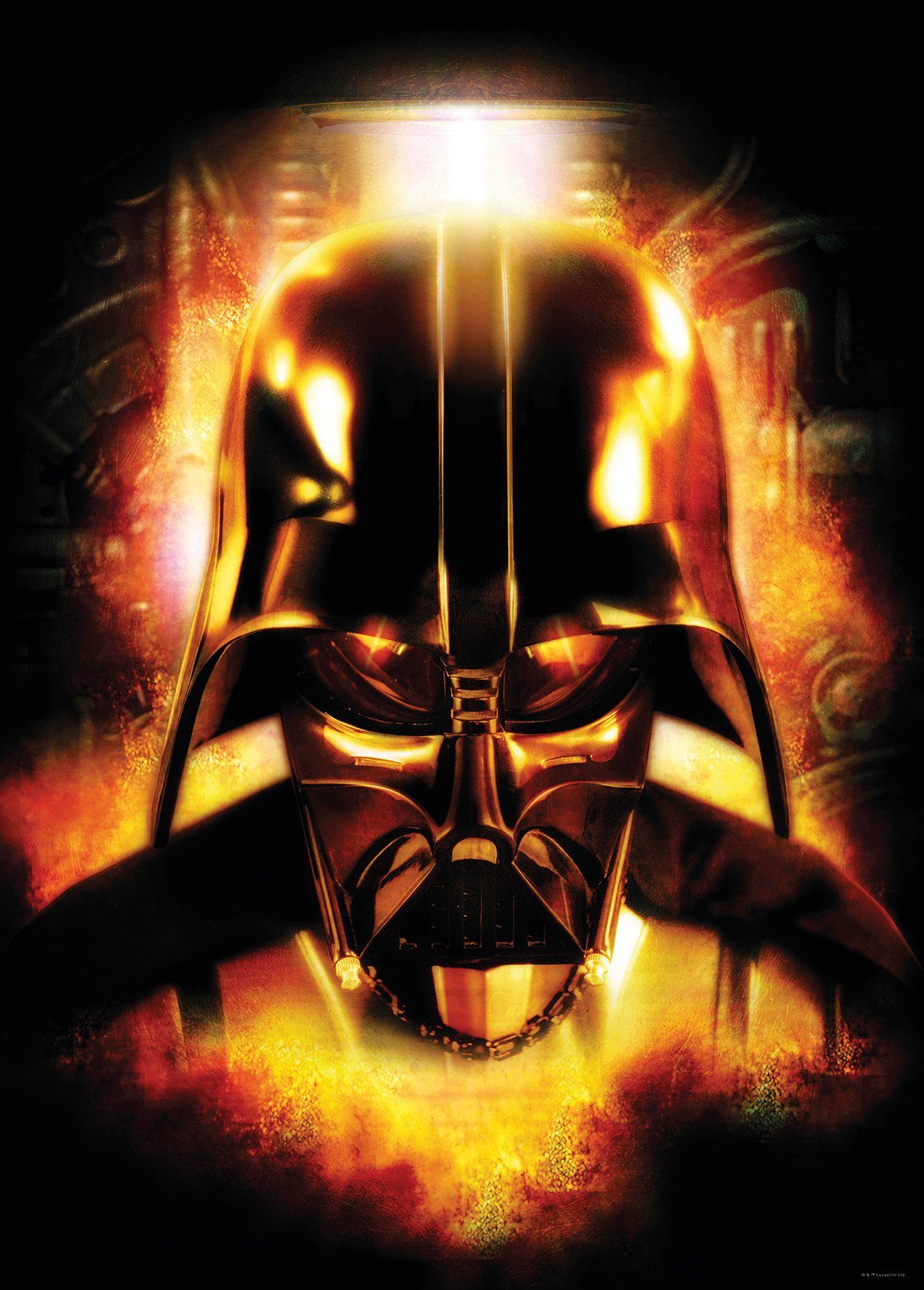 Komar wanddecoratie Star Wars Classic Vader Head, zonder lijst