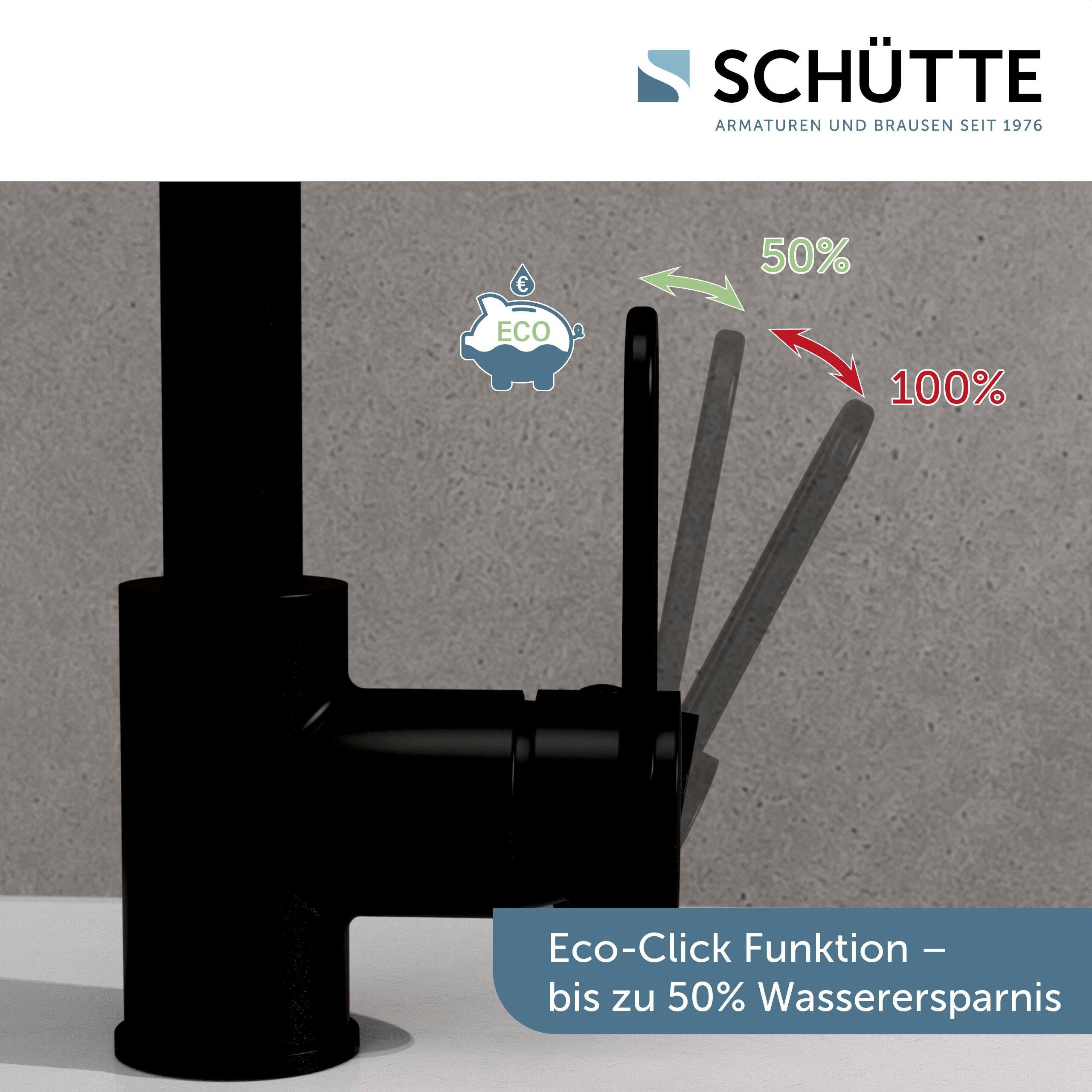 Schütte Gootsteen kraan Design met sproeikop, uittrekbaar, draaibaar, hoge druk