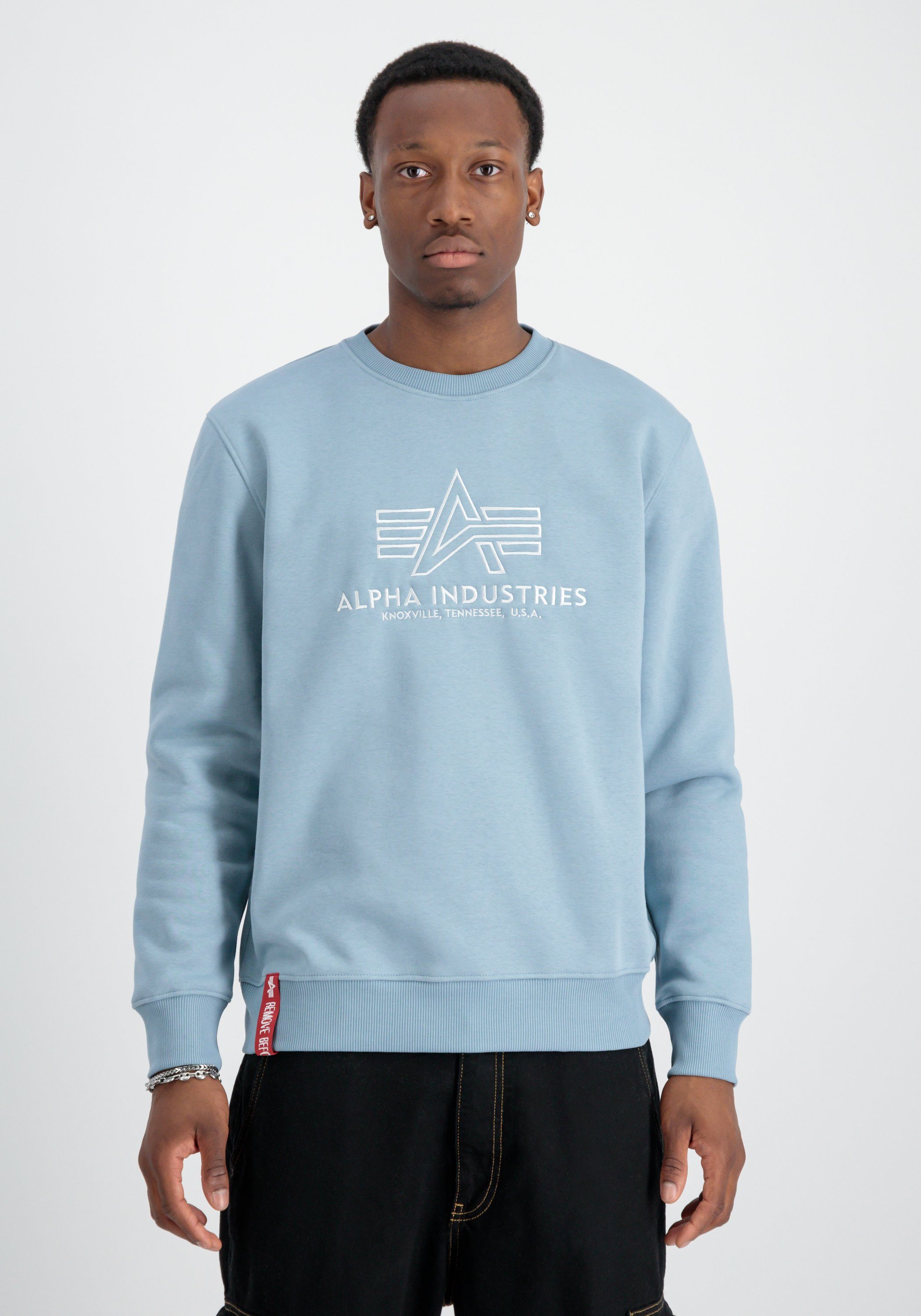 Alpha Industries Sweater Alpha Industries Men - Sweatshirts Basic Sweater Embroidery