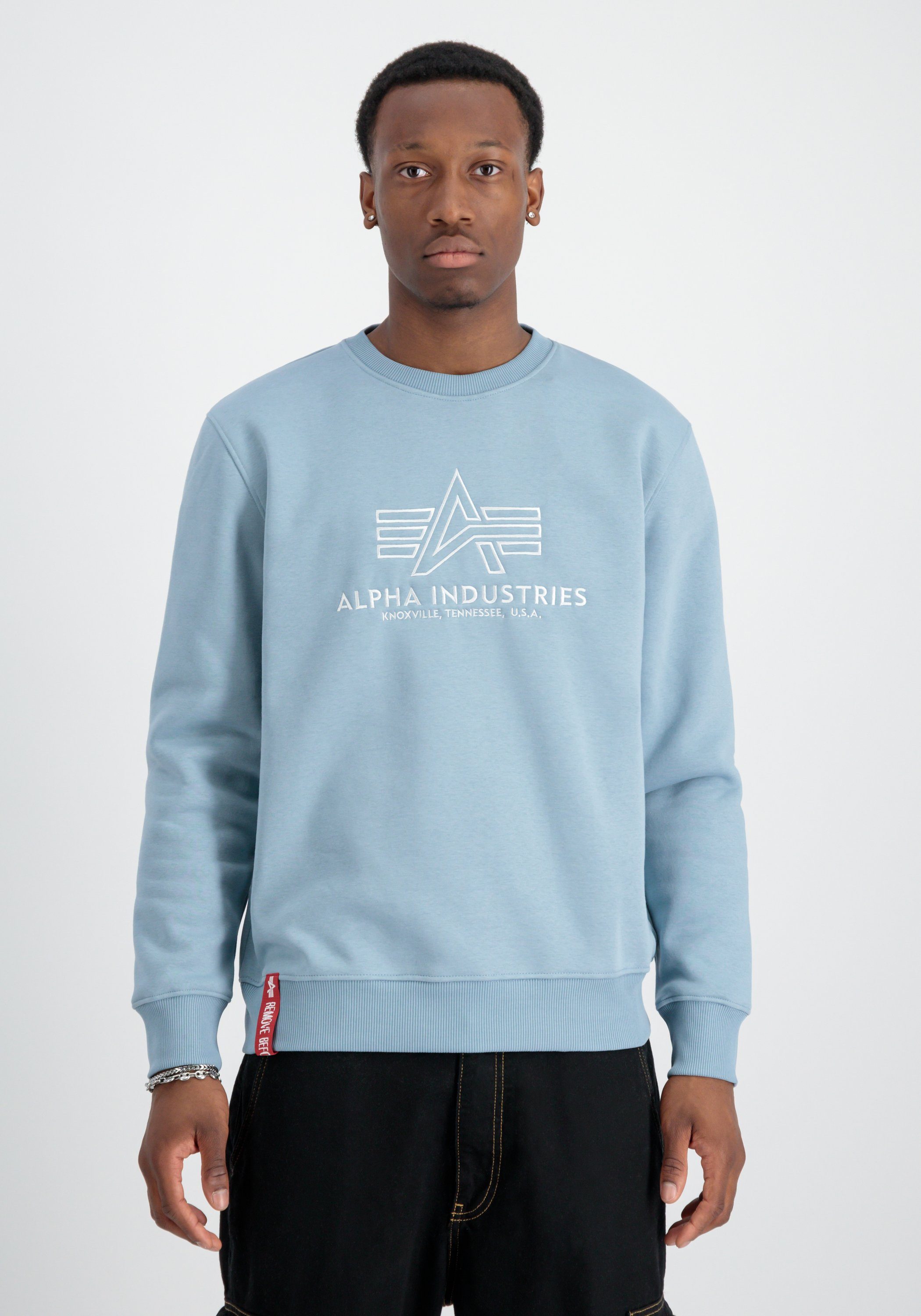Alpha Industries Sweater Men Sweatshirts Basic Sweater Embroidery
