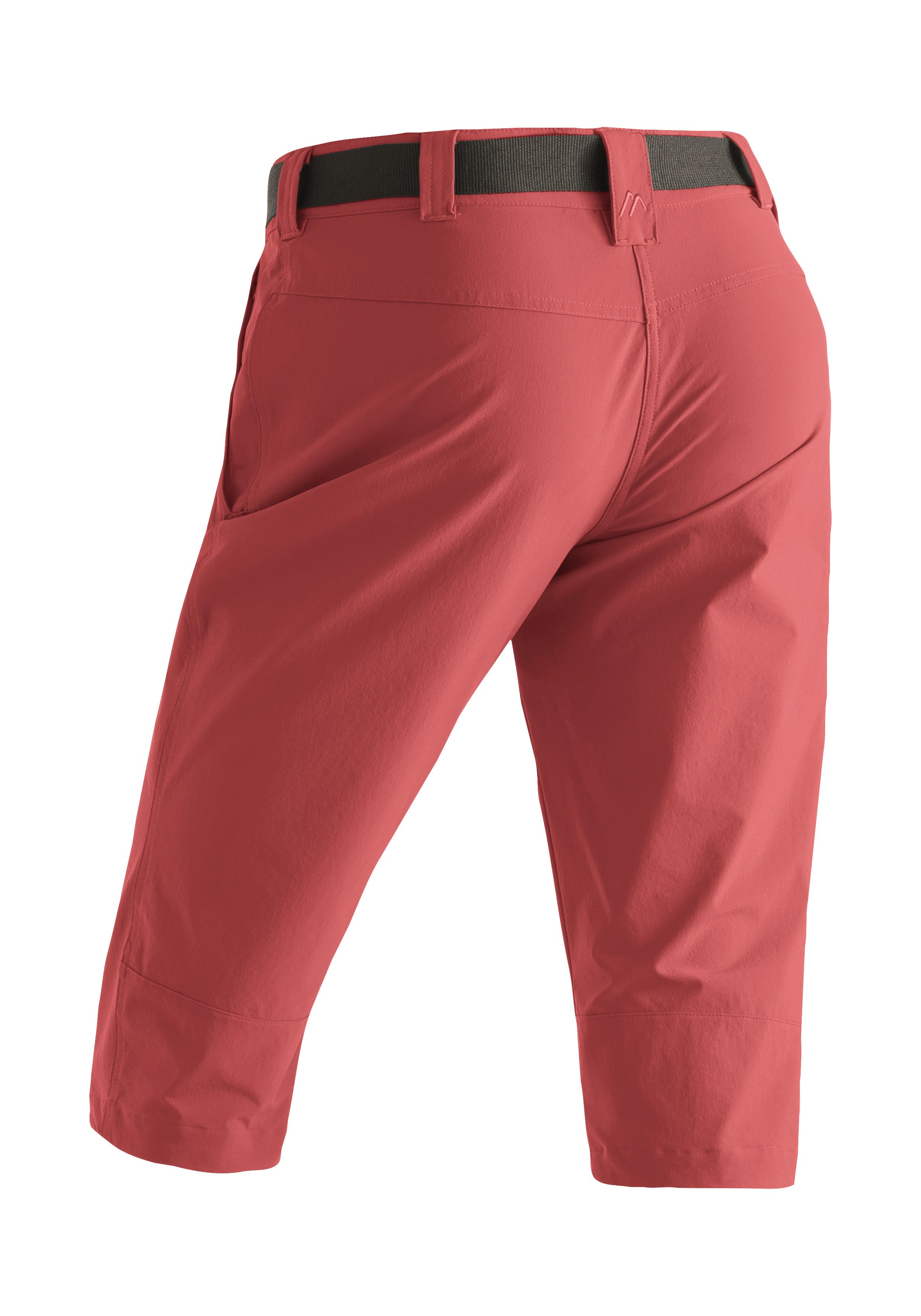 Maier Sports Capribroek Inara slim 3/4 Dames wandelbroek, ademende outdoorbroek, 3/4 broek met 3 zakken