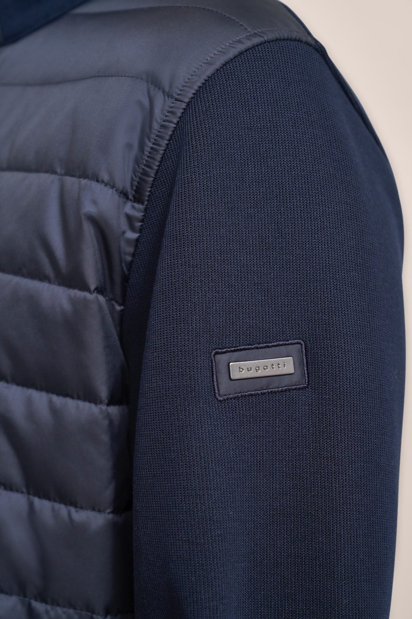 Bugatti Sweatvest met sportieve opstaande kraag