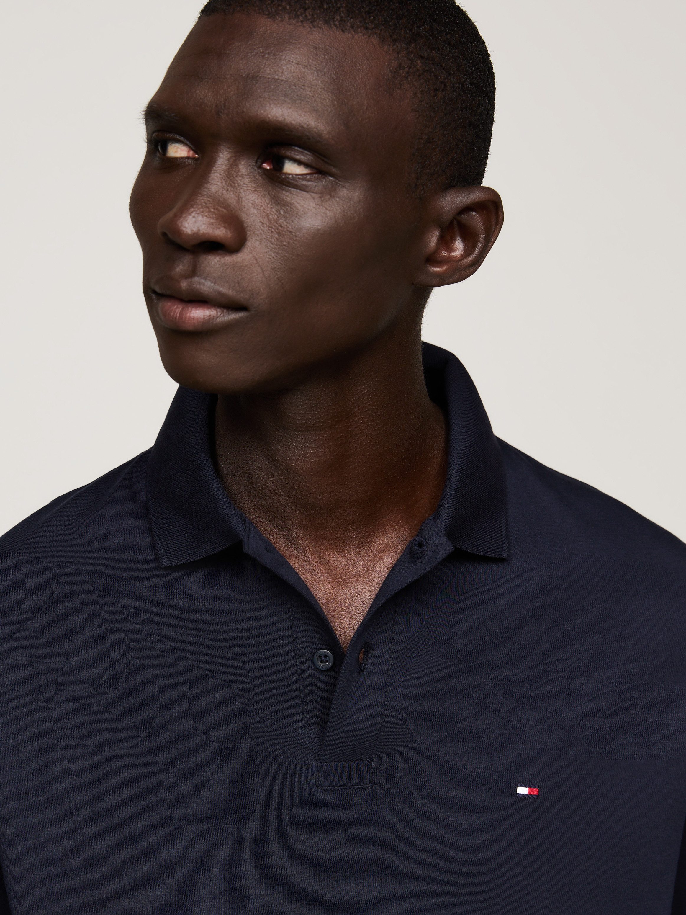 Tommy Hilfiger Poloshirt met lange mouwen L/S LIQUID COTTON REG POLO