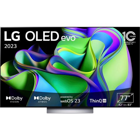LG OLED-TV OLED77C37LA, 195 cm-77 , 4K Ultra HD, Smart TV