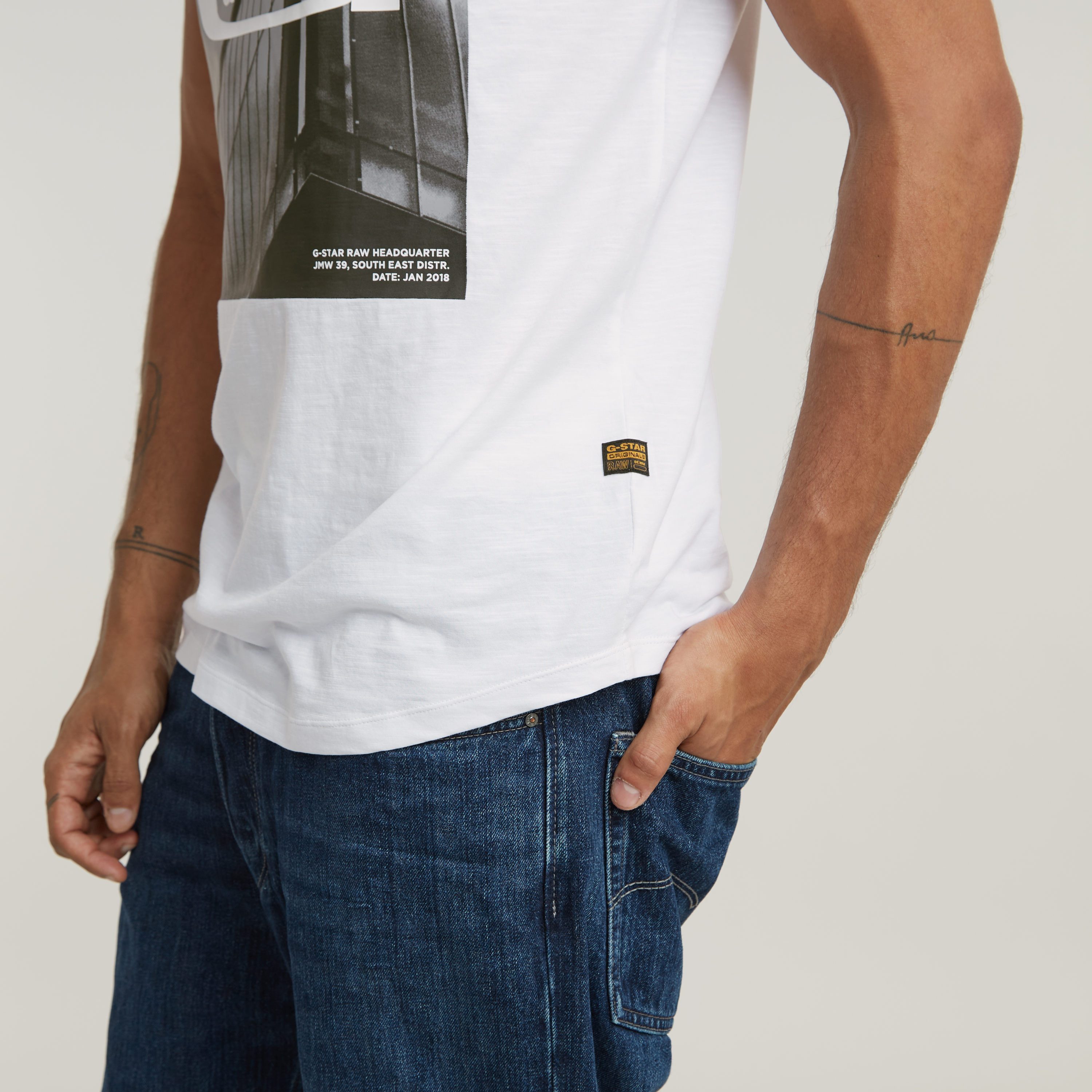 G-Star RAW T-shirt HQ oldskool logo lash r t