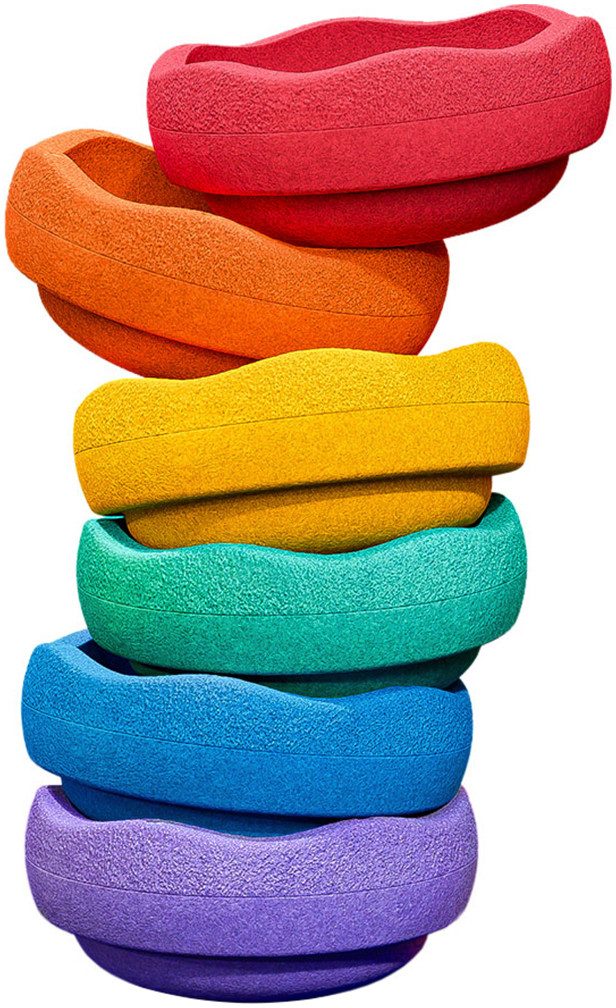 Stapelstein Balancetrainer Stapelstein® Original Mini regenboog classic (set, 6-delig)