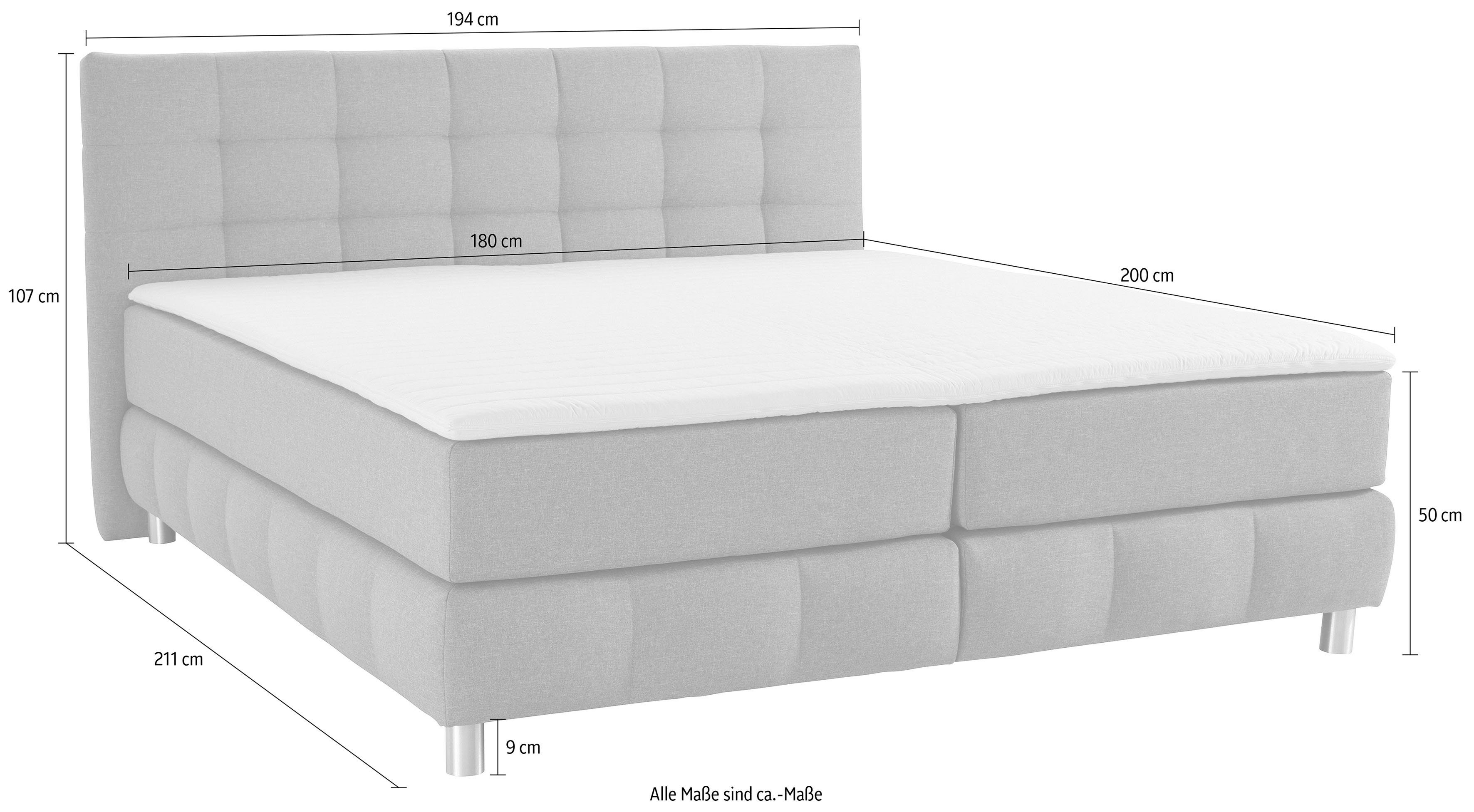 andas Boxspring Salo incl. topmatras, 6 breedten, 2 hardheden, tfk ook in hardheid 4