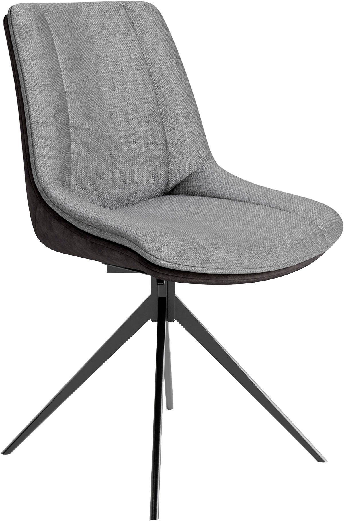 byLIVING Eetkamerstoel Phoenix set van 2 360 graden draaibaar met terugloopfunctie en hoogwaardige bekledingsstoffen (set, 2 stuks)