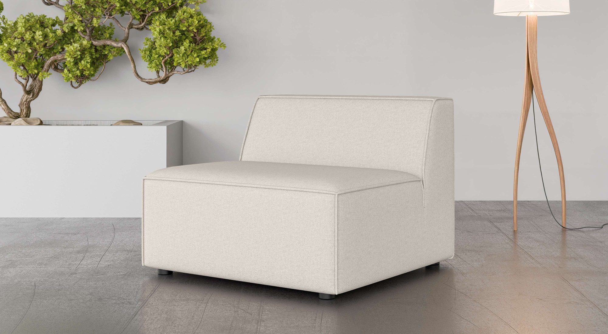 INOSIGN Fauteuil Comfortabele stoel Cavan, afmetingen BxDxH: 90x90x72 cm fauteuils beige