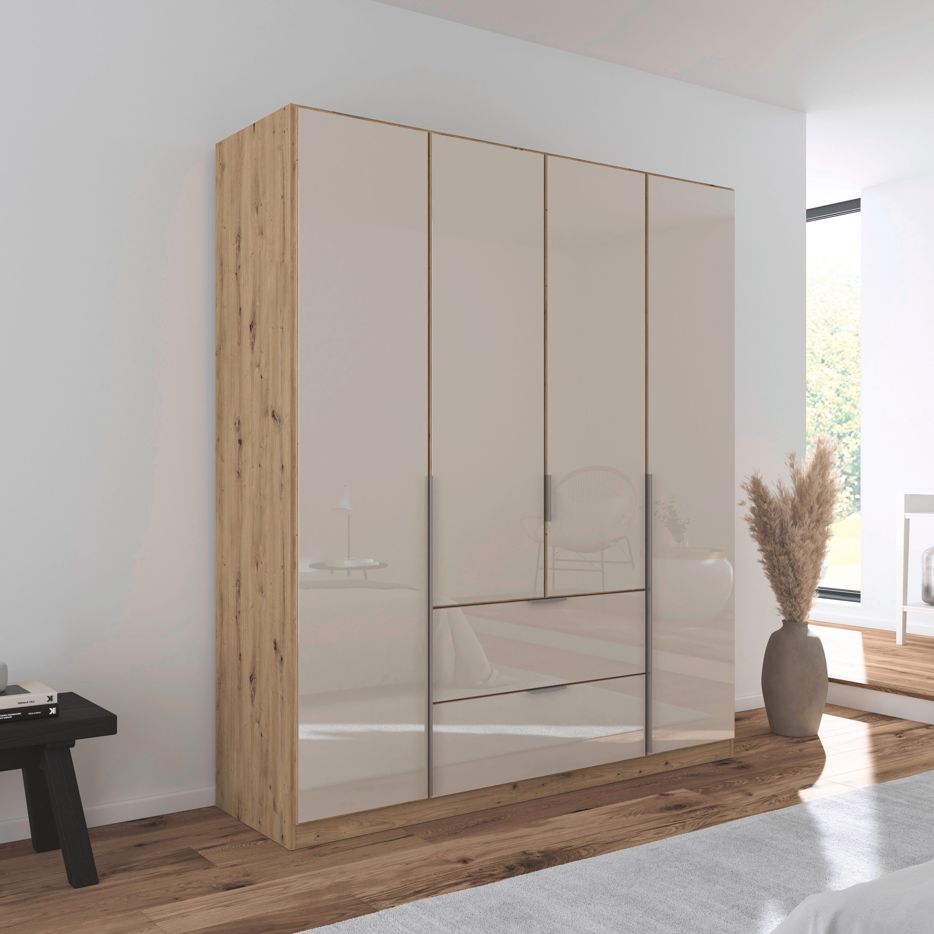 rauch Draaideurkast Kledingkasten kast garderobe AGORDO met glazen front