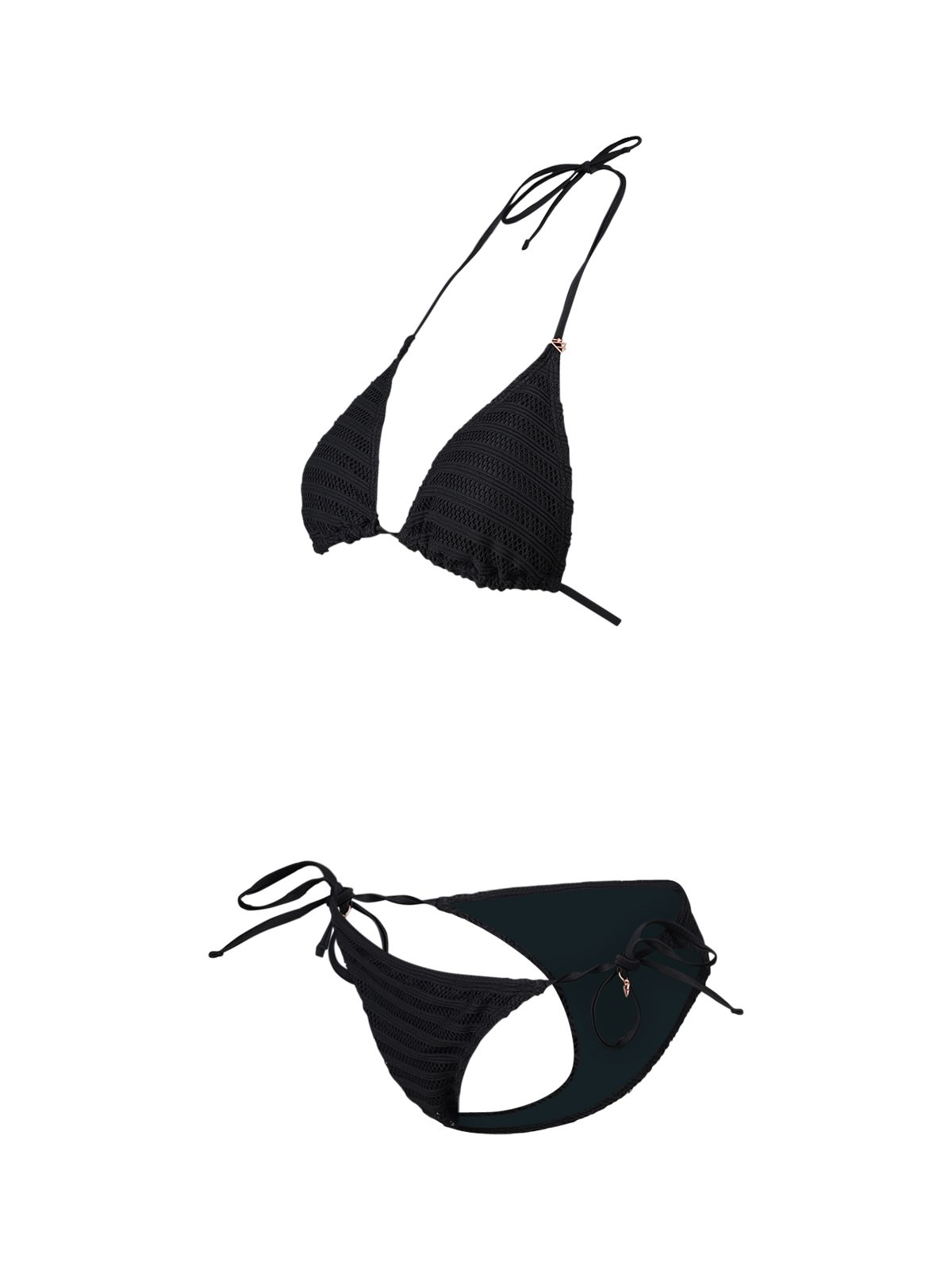 Brunotti Triangelbikini met metalen logo (set, 2 stuks)