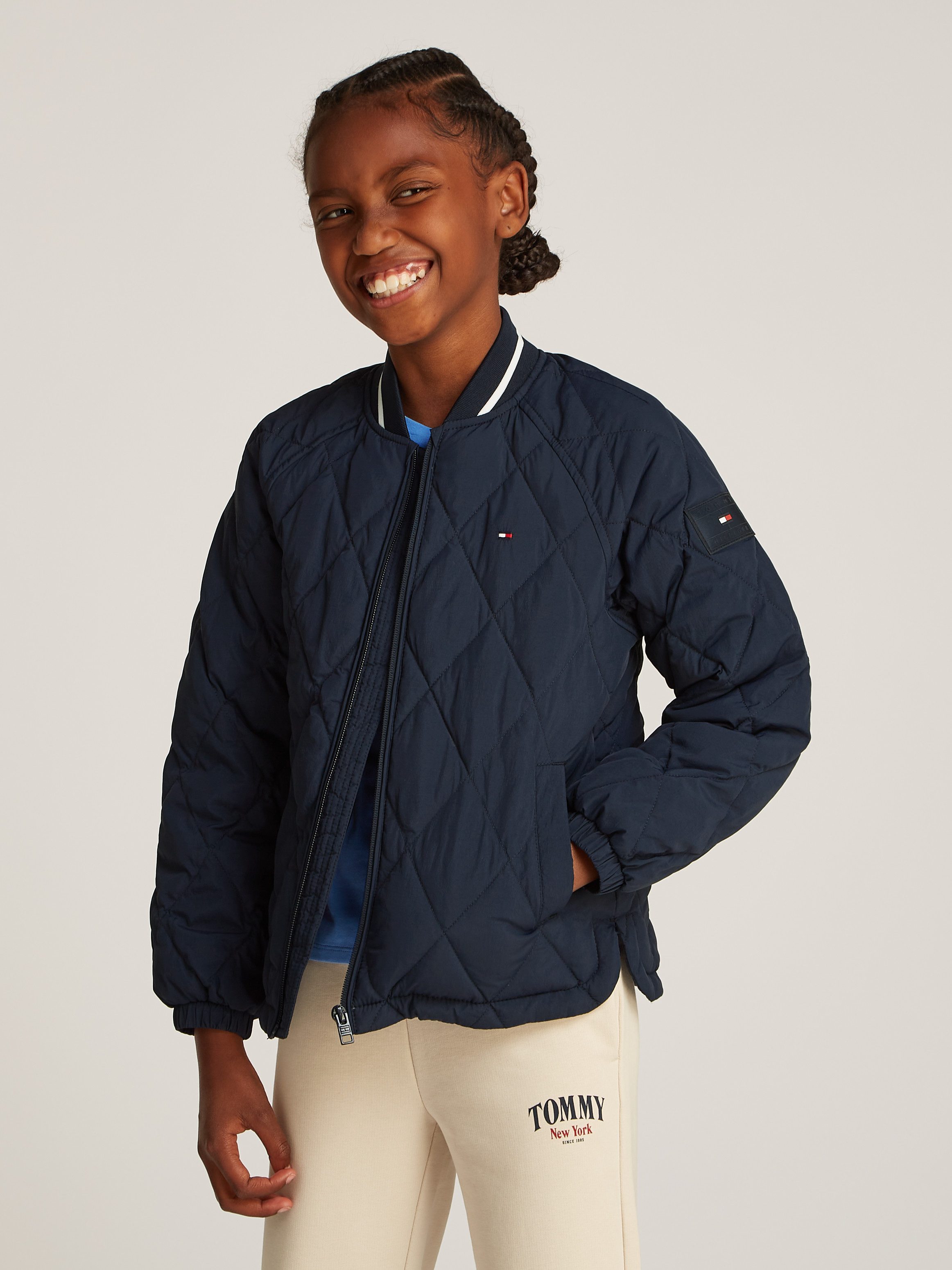 Tommy Hilfiger Gewatteerde jas U QUILTED JACKET met warme wattering