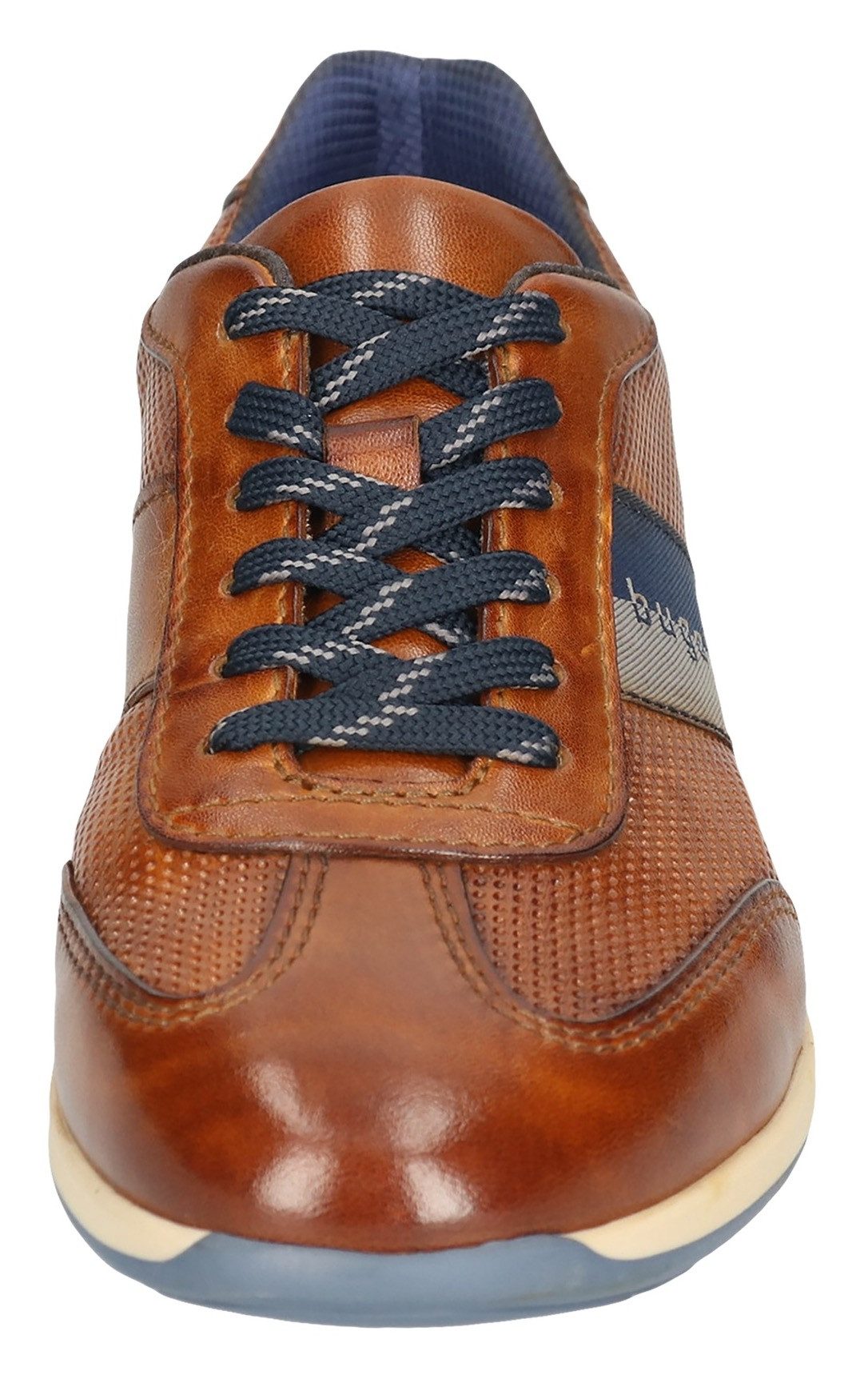Bugatti Sneakers , business schoen, lage schoen, veterschoen met contrasterende strepen