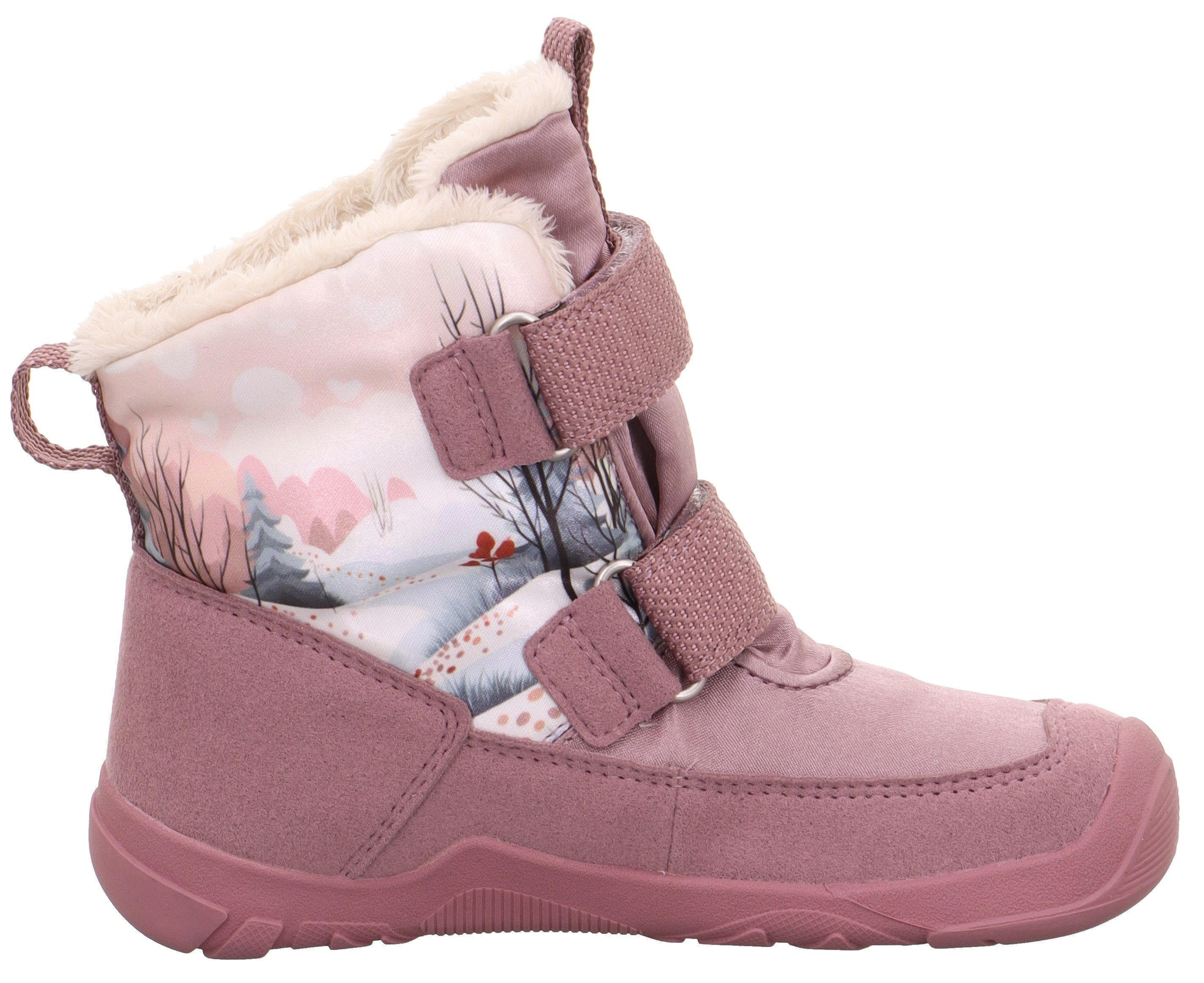 Superfit Winterlaarzen TRACE WMS: mittel Blote voet schoen, klittenbandschoen, winterlaars met digitale print