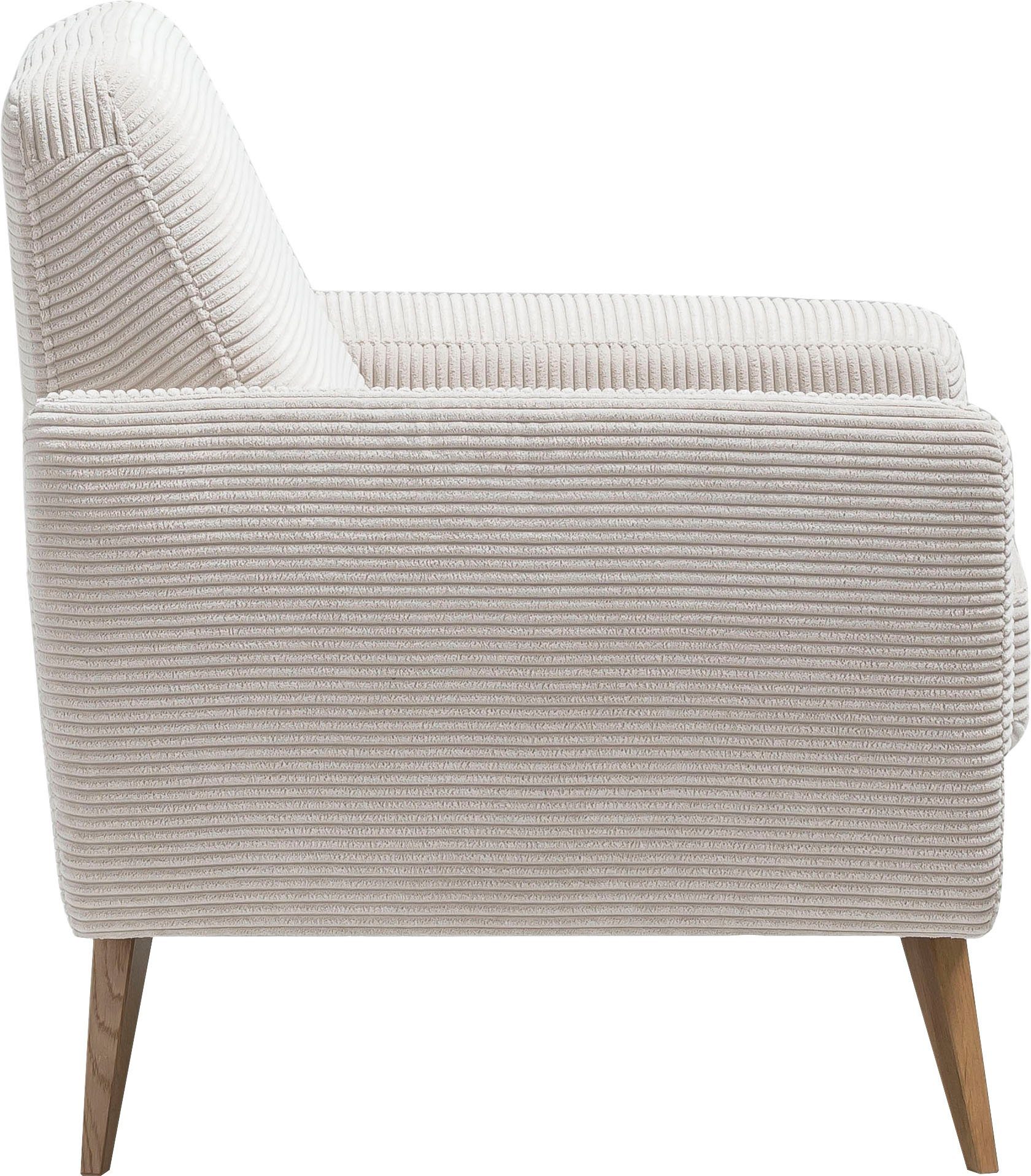 exxpo - sofa fashion Fauteuil Samso, loungestoel elegant en comfortabel, actuele cord bekleding