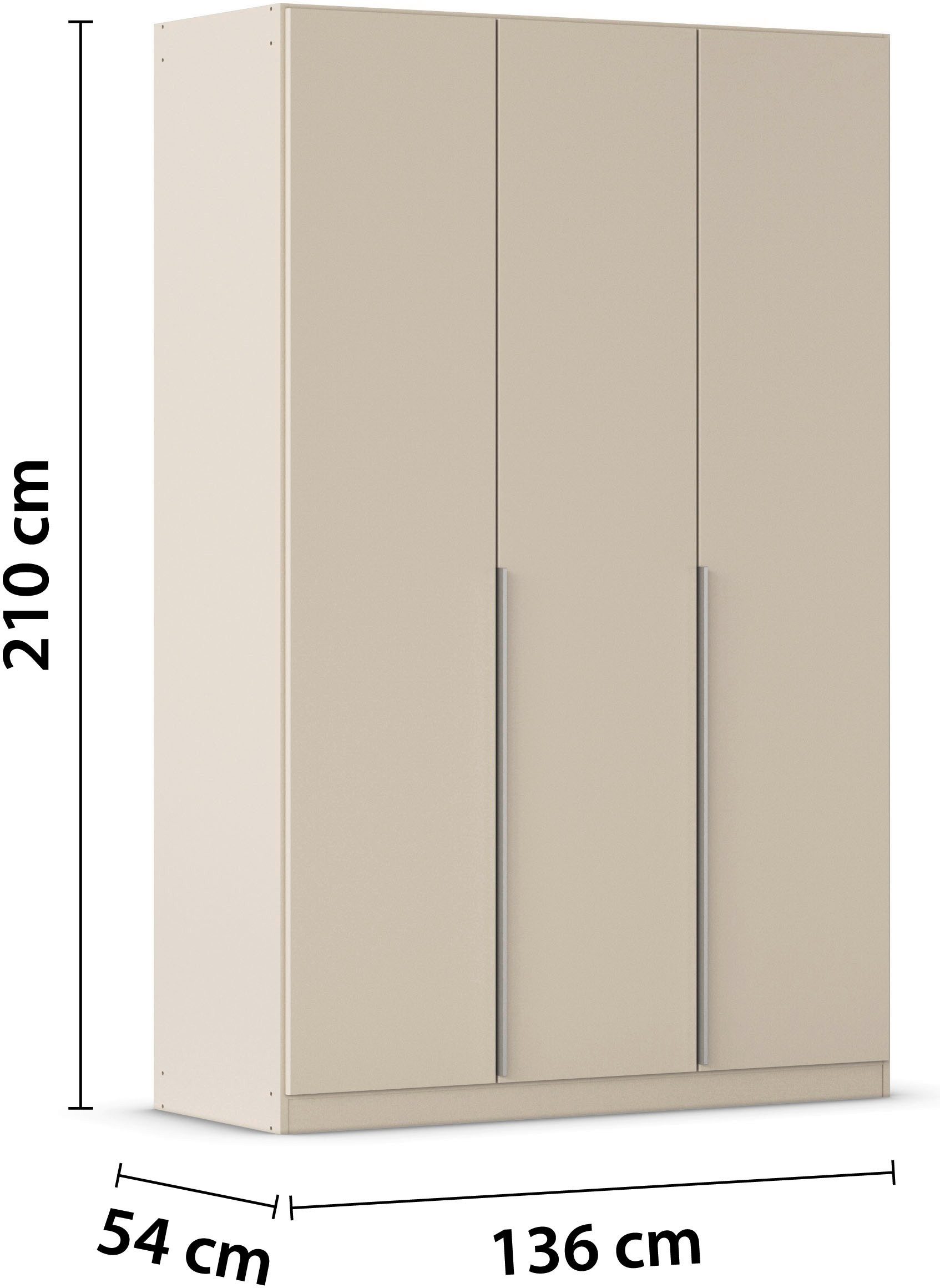 rauch Draaideurkast Kleiderschrank Schrank Garderobe AGORDO TOPSELLER Schlafzimmer doordachte binnenuitrusting, in 6 breedtes en 2 hoogtes made in germany