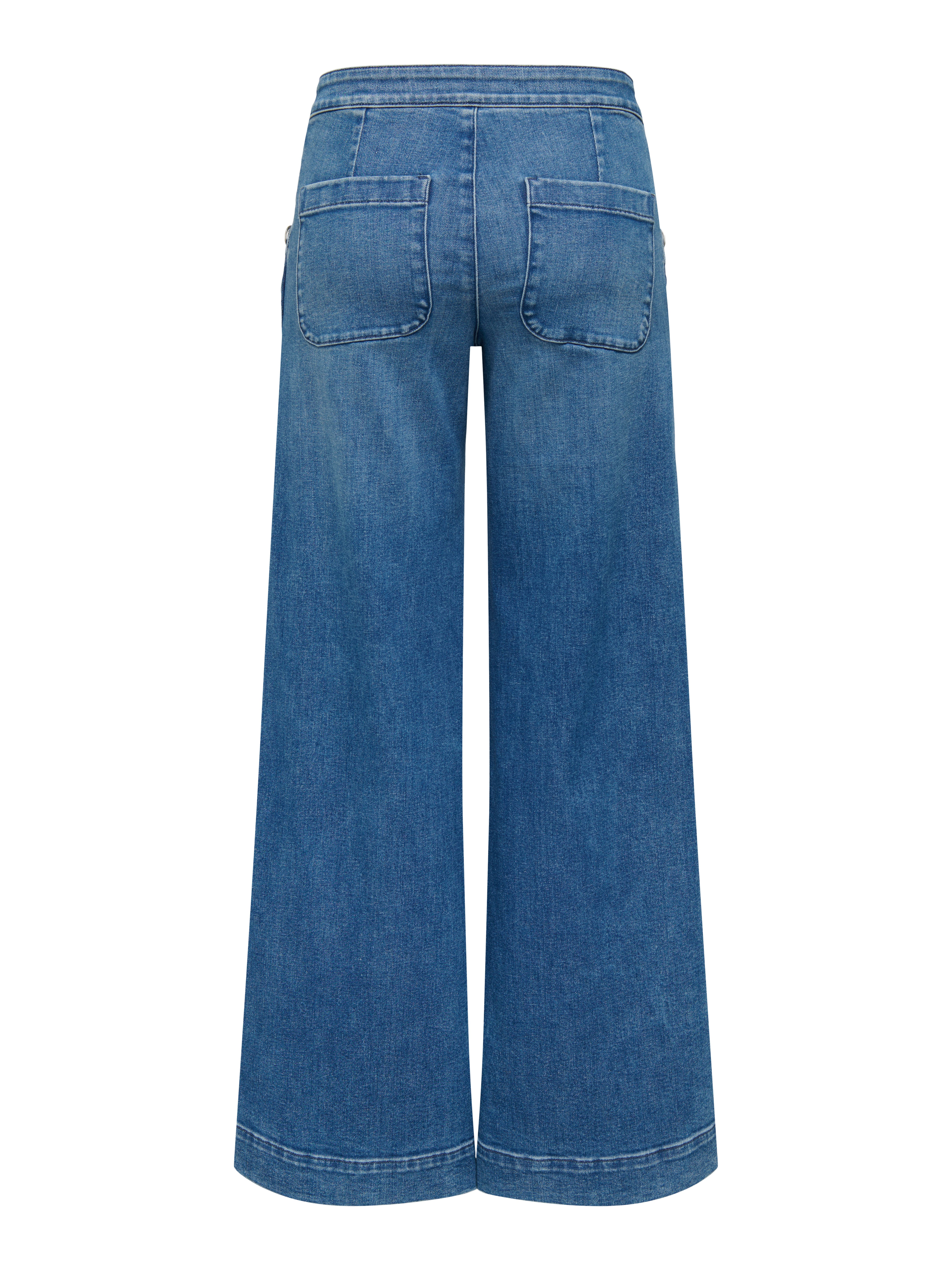 Only High-waist jeans ONLMADISON HW BUTTON WIDE DNM GEN769NOOS