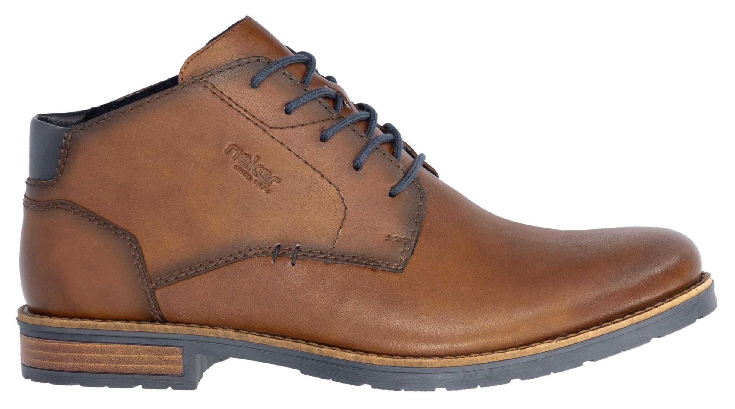 Rieker Veterlaarsjes zakelijke enkellaars, veterschoenen met zachte binnenzool
