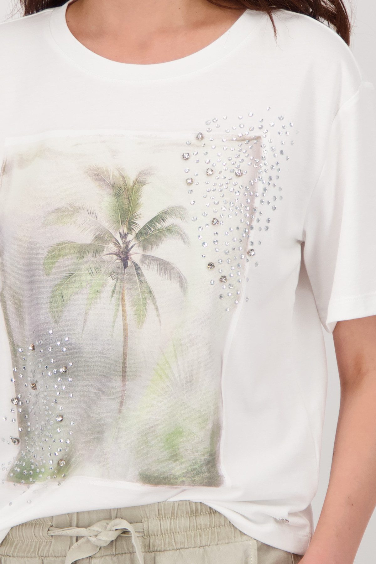 Monari Shirt met ronde hals Met een ronde hals