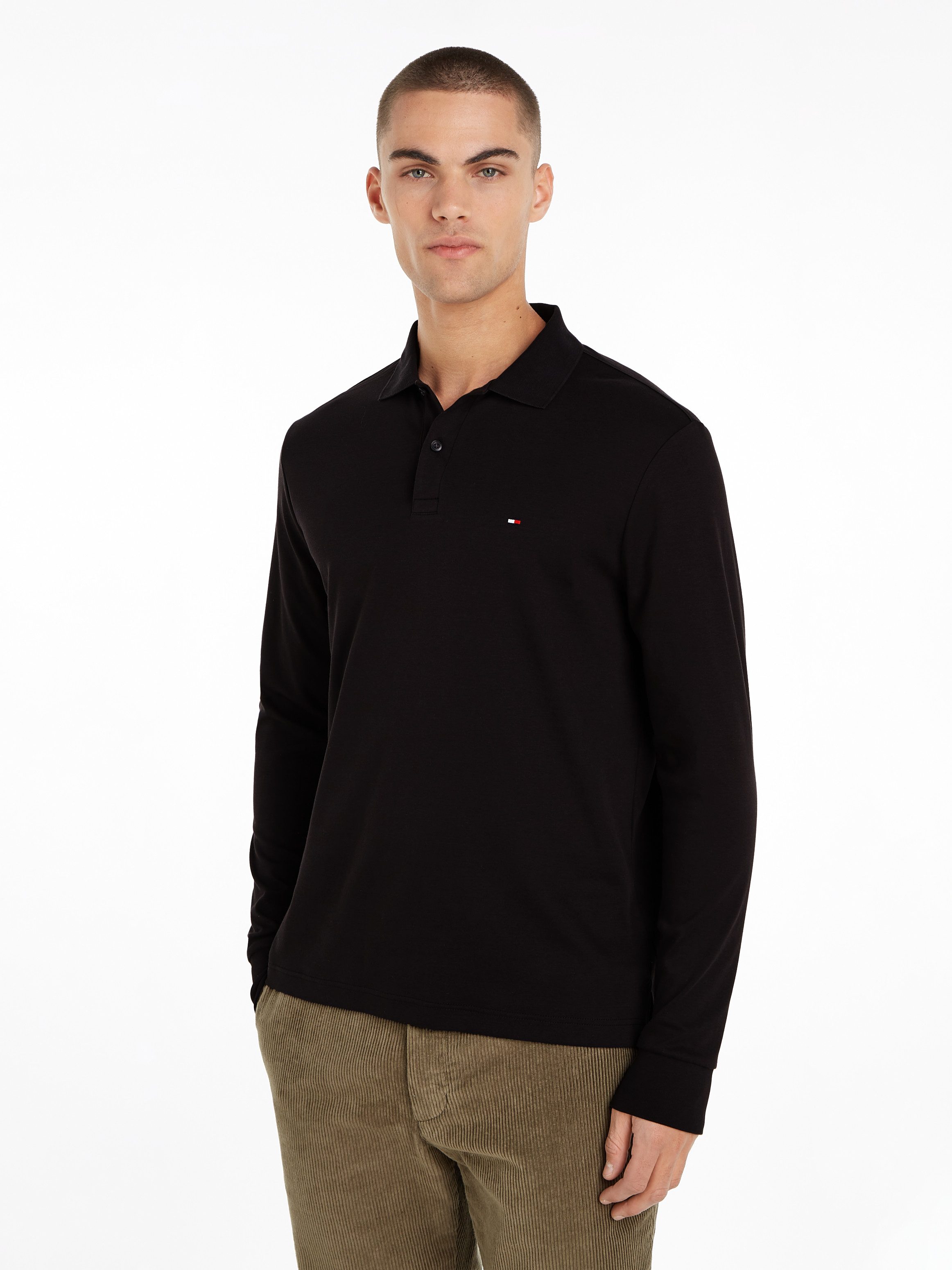 Tommy Hilfiger Poloshirt met lange mouwen L S LIQUID COTTON REG POLO