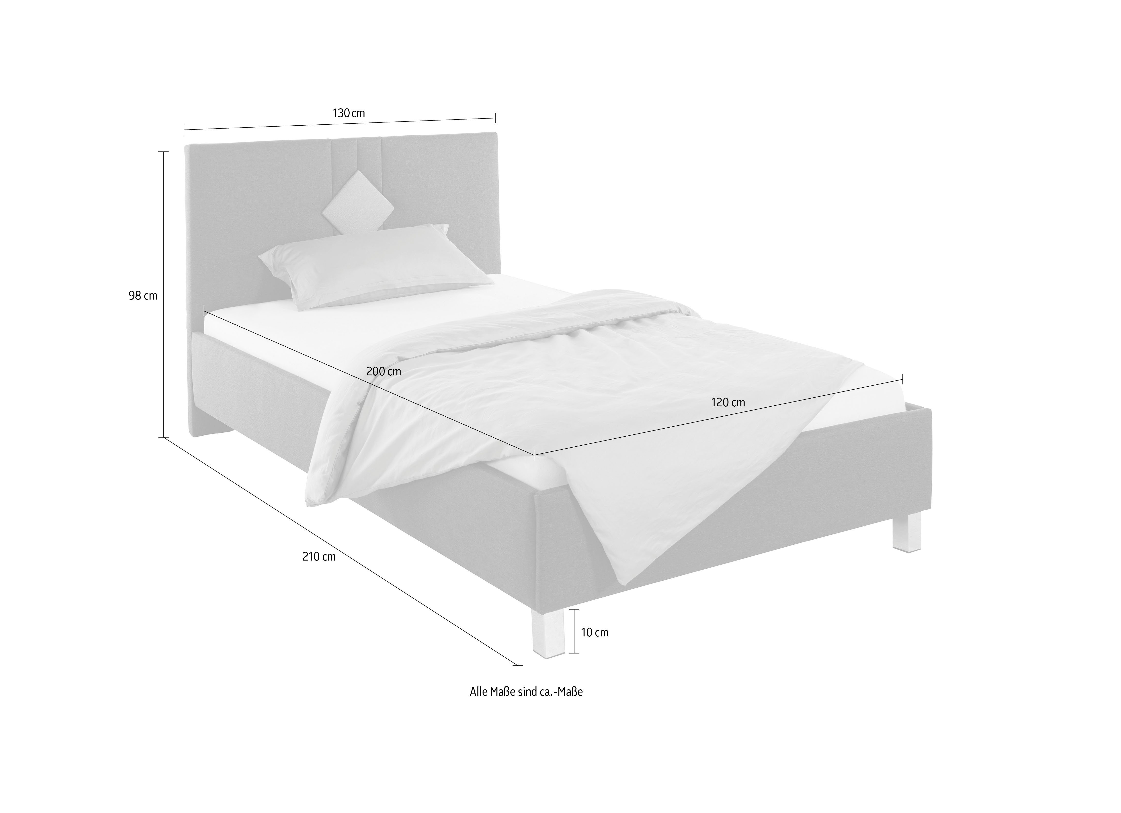 Westfalia Polsterbetten Gestoffeerd bed