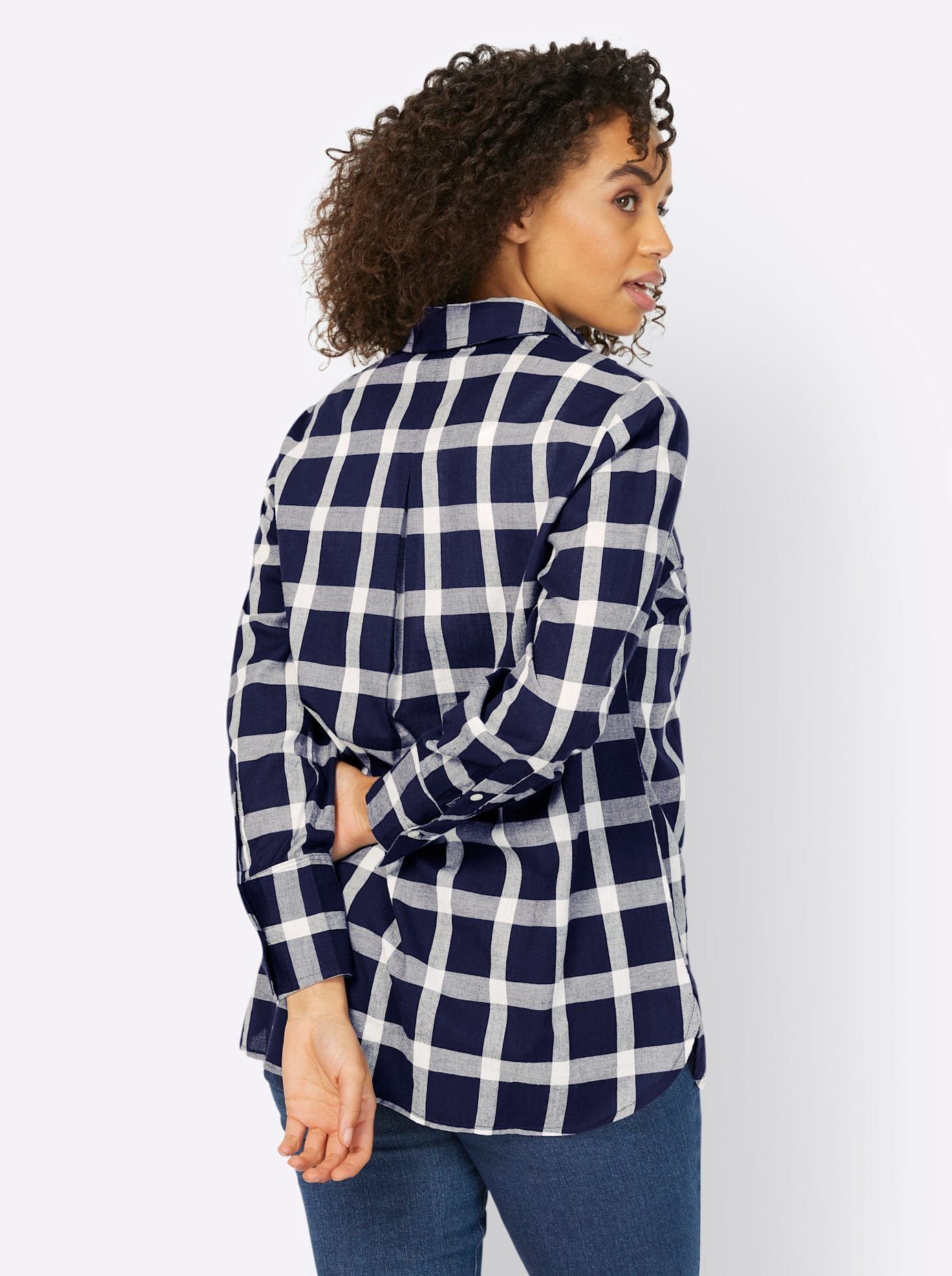heine Geruite blouse