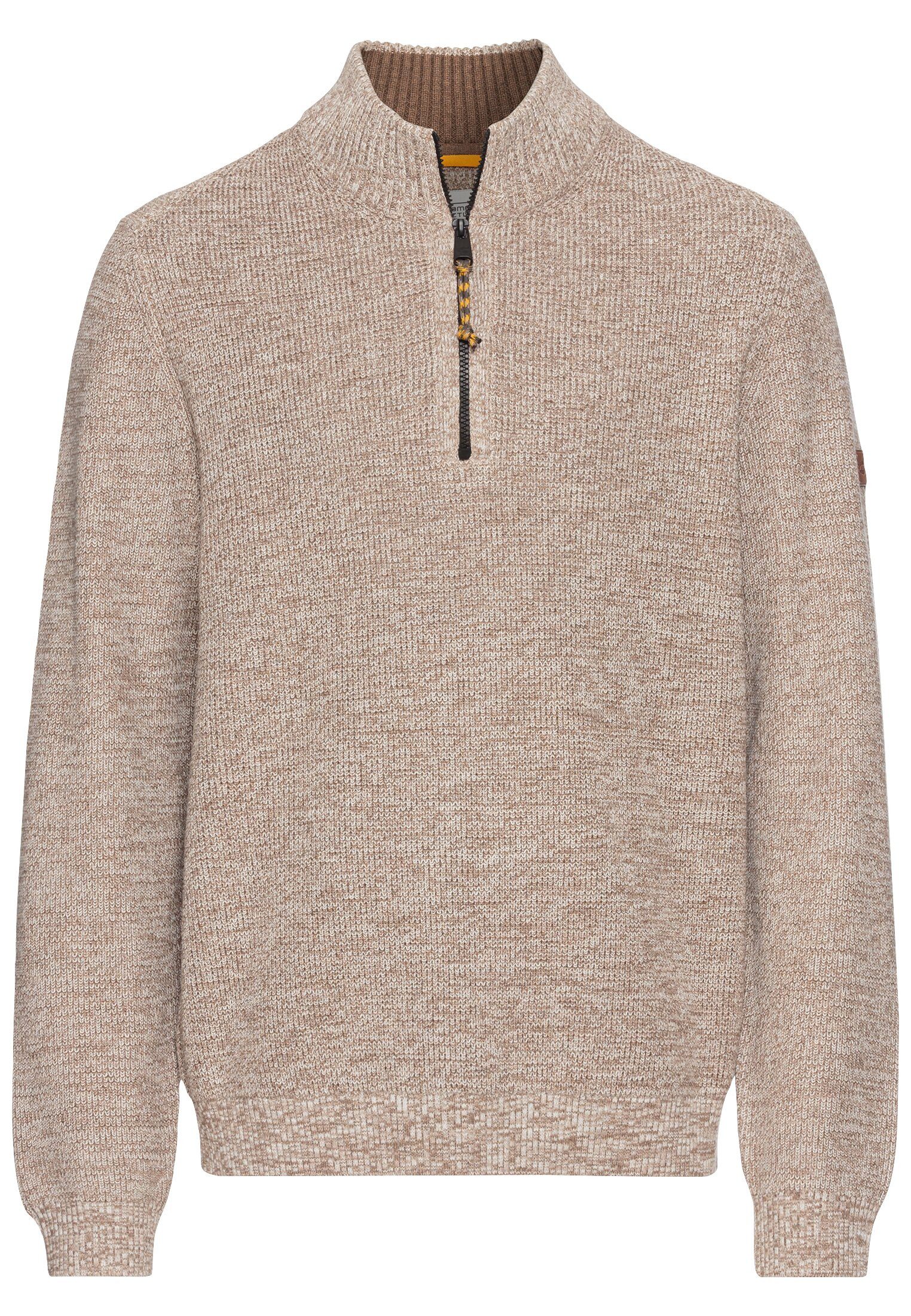 camel active Schipperstrui in gemêleerde look heren pullovers maat XL beige