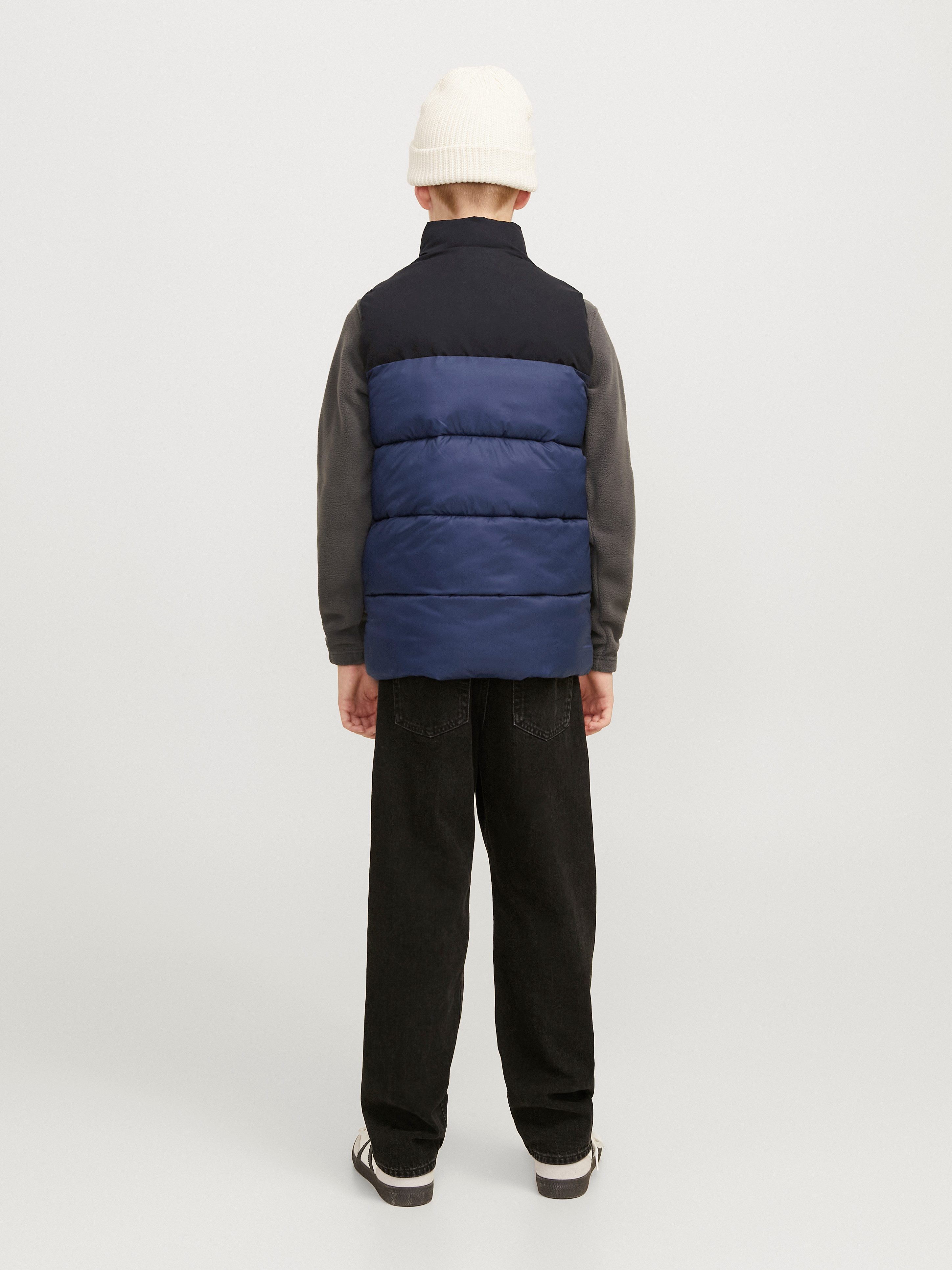 Jack & Jones Junior Korte bodywarmer JJETOBY BODYWARMER COLLAR