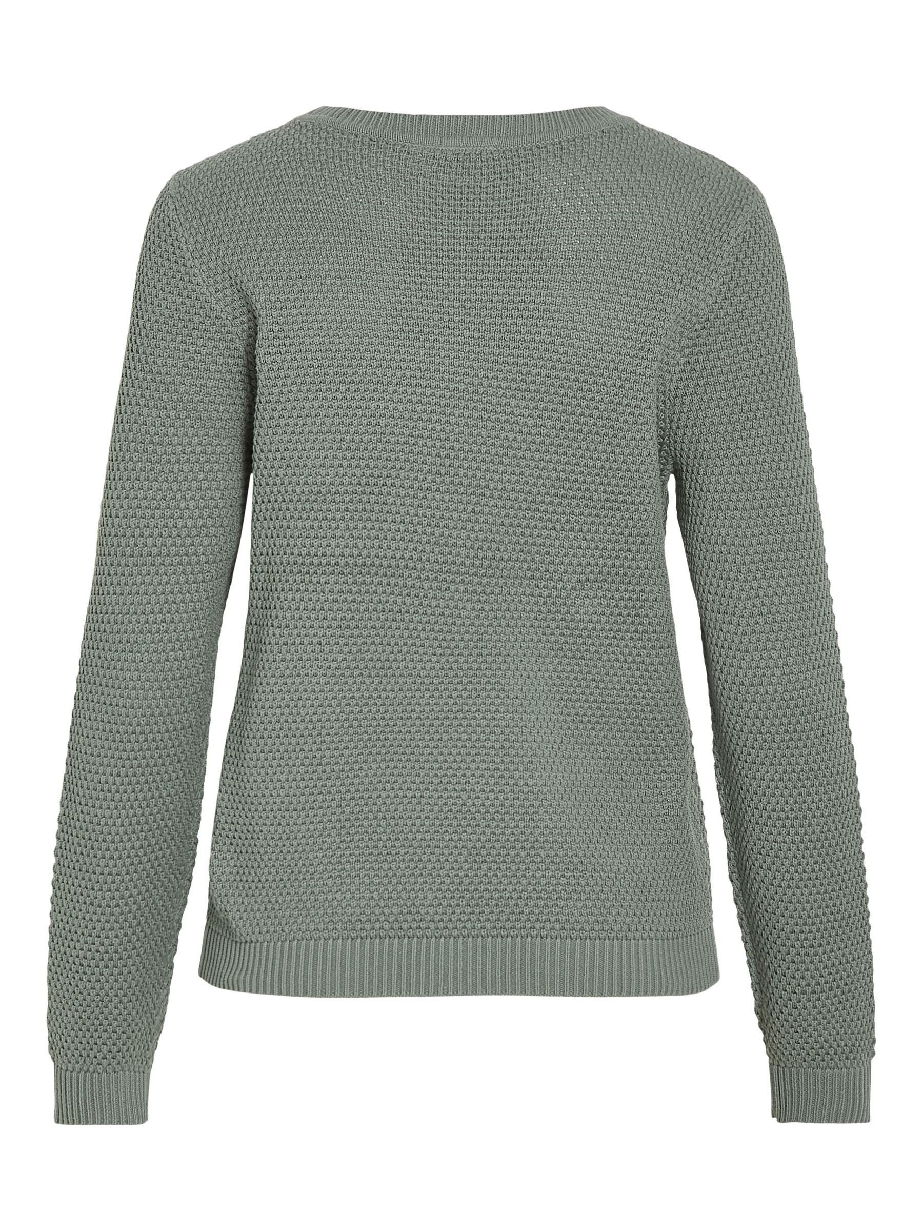 Vila Trui met ronde hals VIDALO O-NECK L S KNIT TOP- NOOS