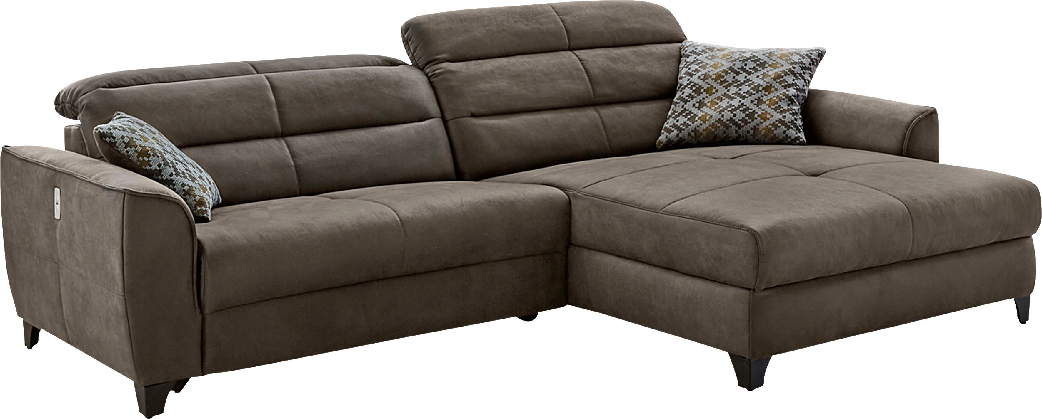 Jockenhöfer Gruppe Hoekbank Double One L-vorm met 2 x 120 cm brede, elektrisch verstelbare relaxfuncties